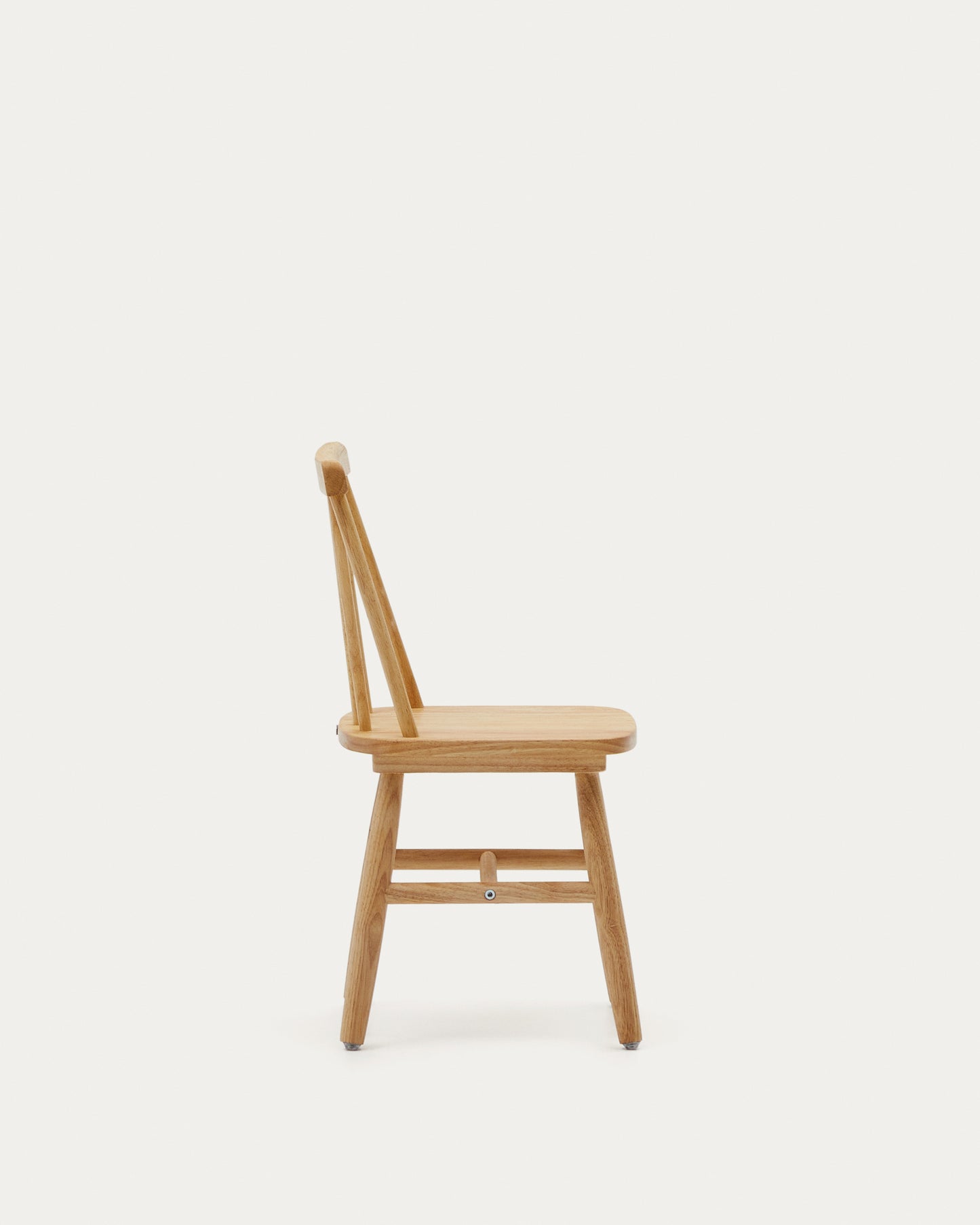 Silla infantil Tressia madera maciza caucho con acabado natural