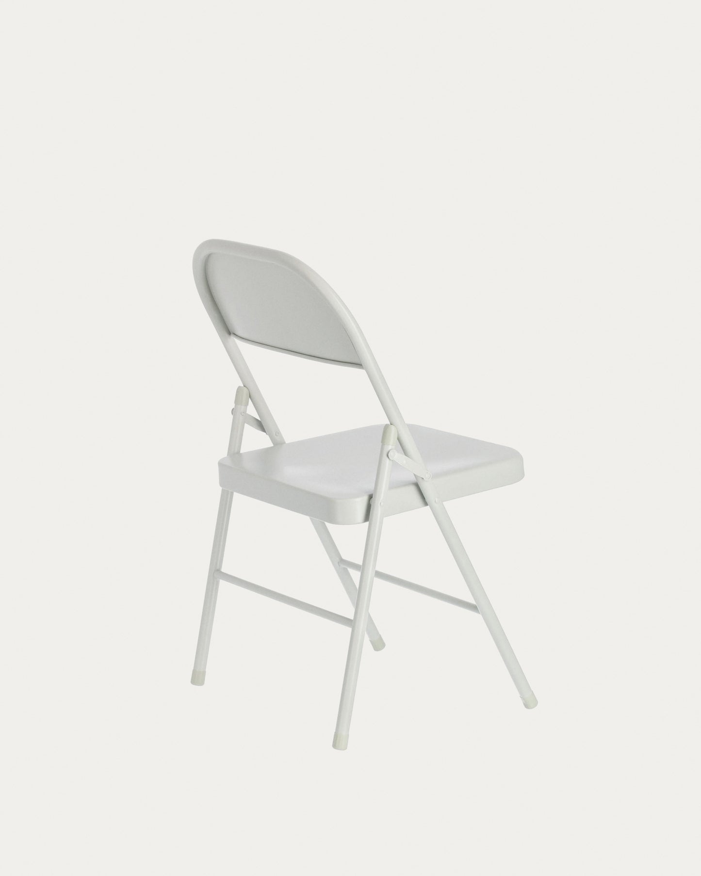 Silla plegable Aidana de metal gris claro