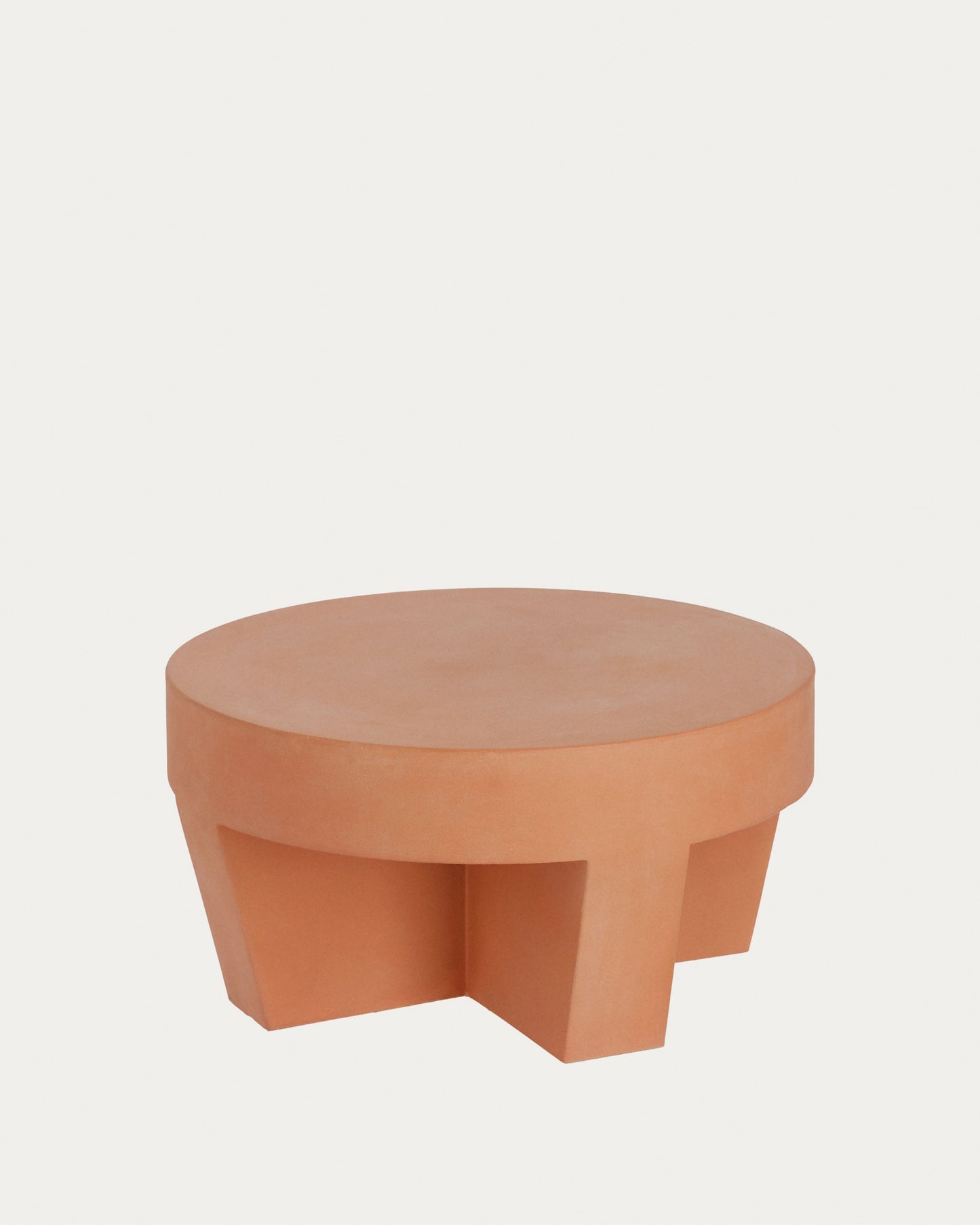 Mesa de centro redonda exterior Vilena de terracota Ø 60 cm