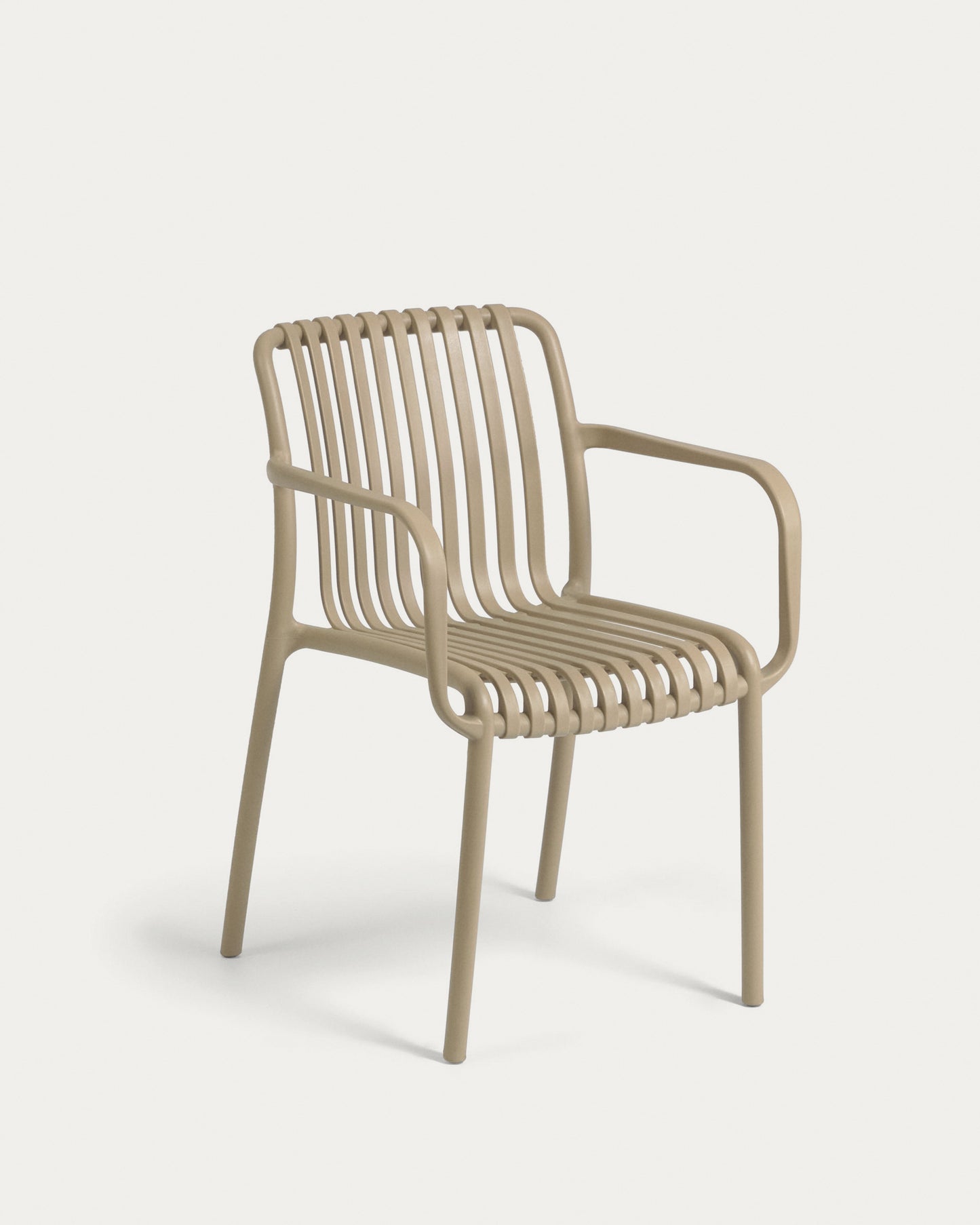 Silla de exterior apilable Isabellini beige