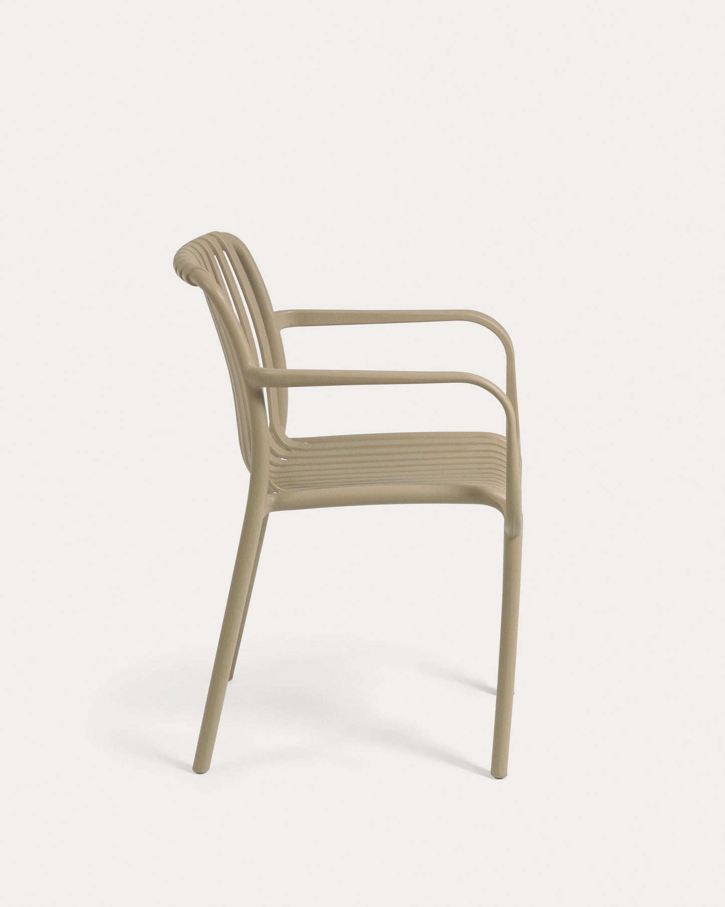 Silla de exterior apilable Isabellini beige