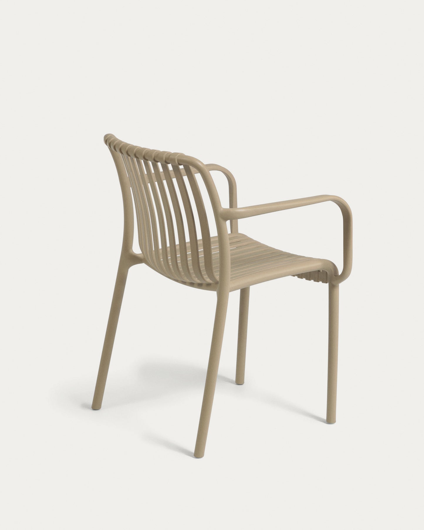 Silla de exterior apilable Isabellini beige