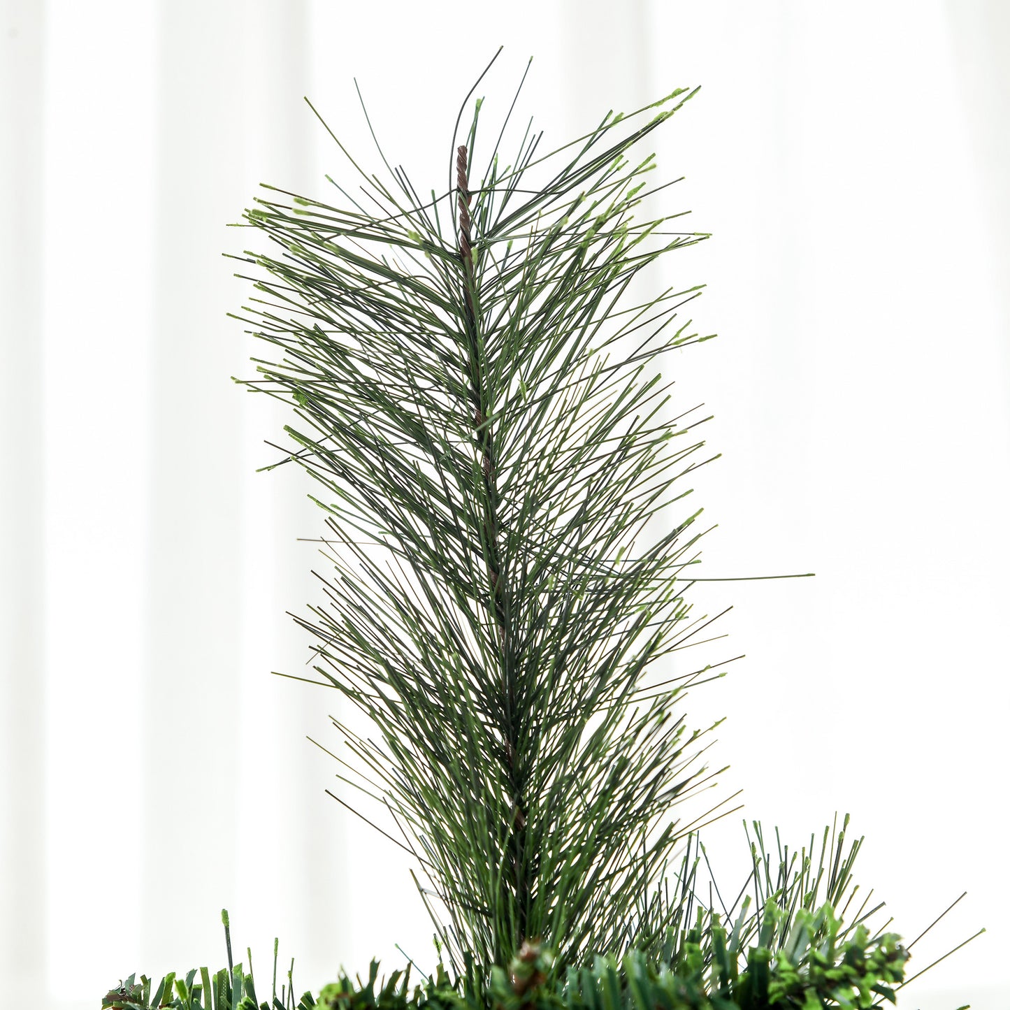 HOMCOM Árbol de Navidad Artificial de 180 cm Árbol Navideño con 618 Ramas Agujas de Pino Apertura Automática y Base Plegable de Acero Ø70x180 cm Verde