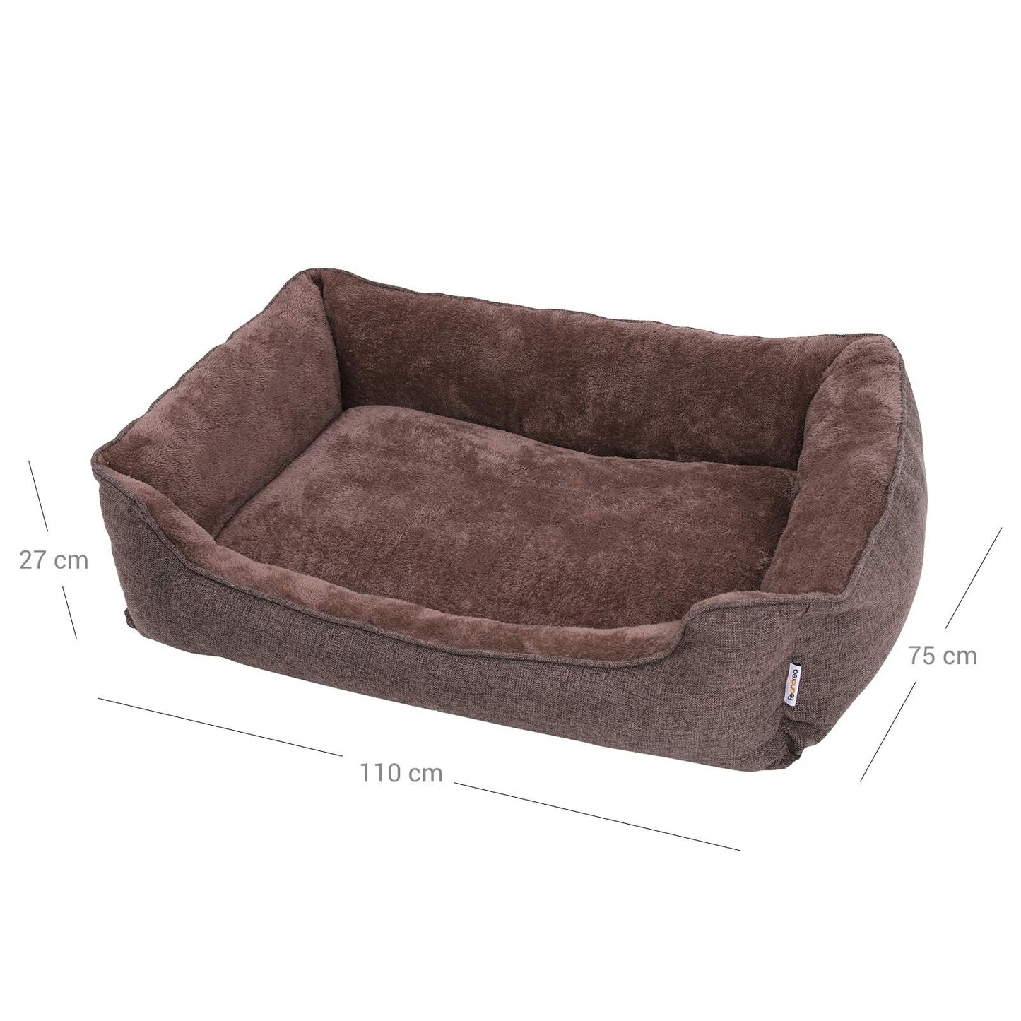 Cama para Perro Lavable en Marrón-Feandrea