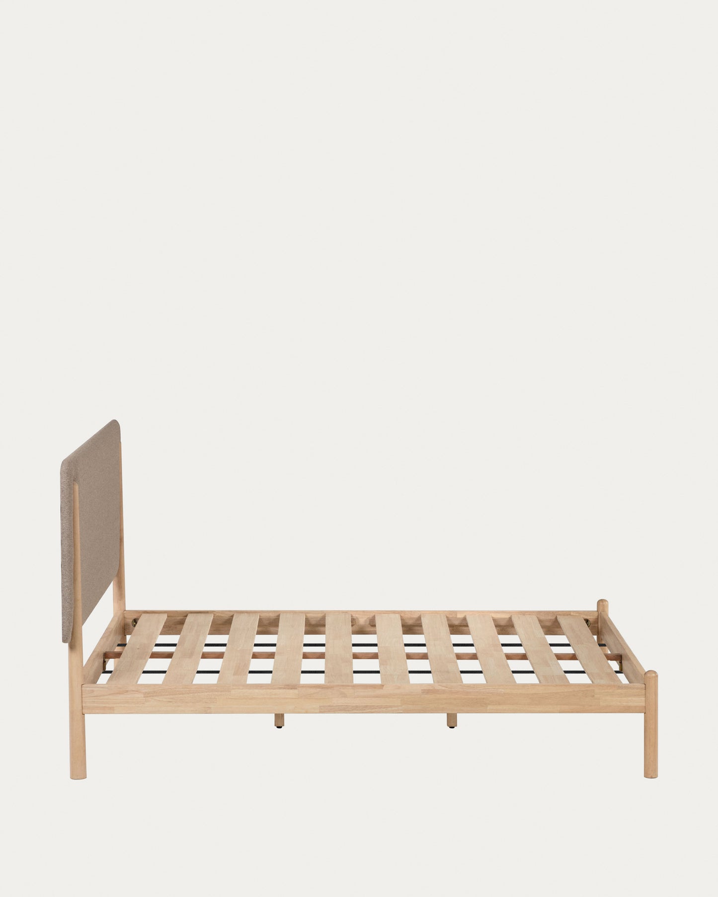 Cama Shayndel de madera maciza de caucho para colchón de 160 x 200 cm