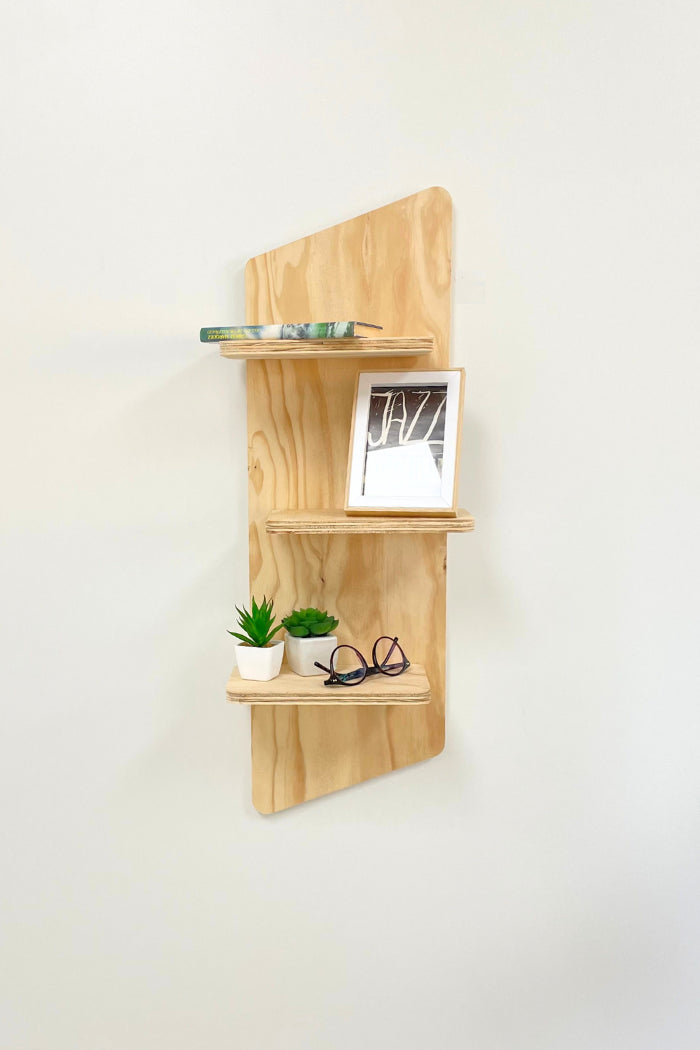 Estantería de madera para pared Cau - Plykit