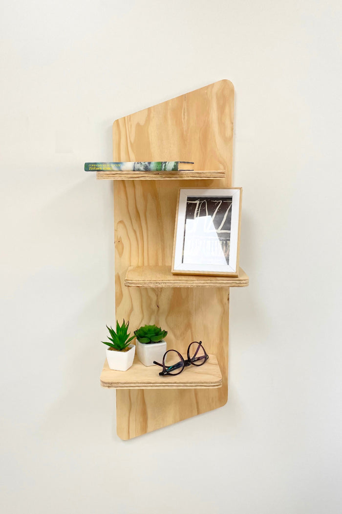 Estantería de madera para pared Cau - Plykit