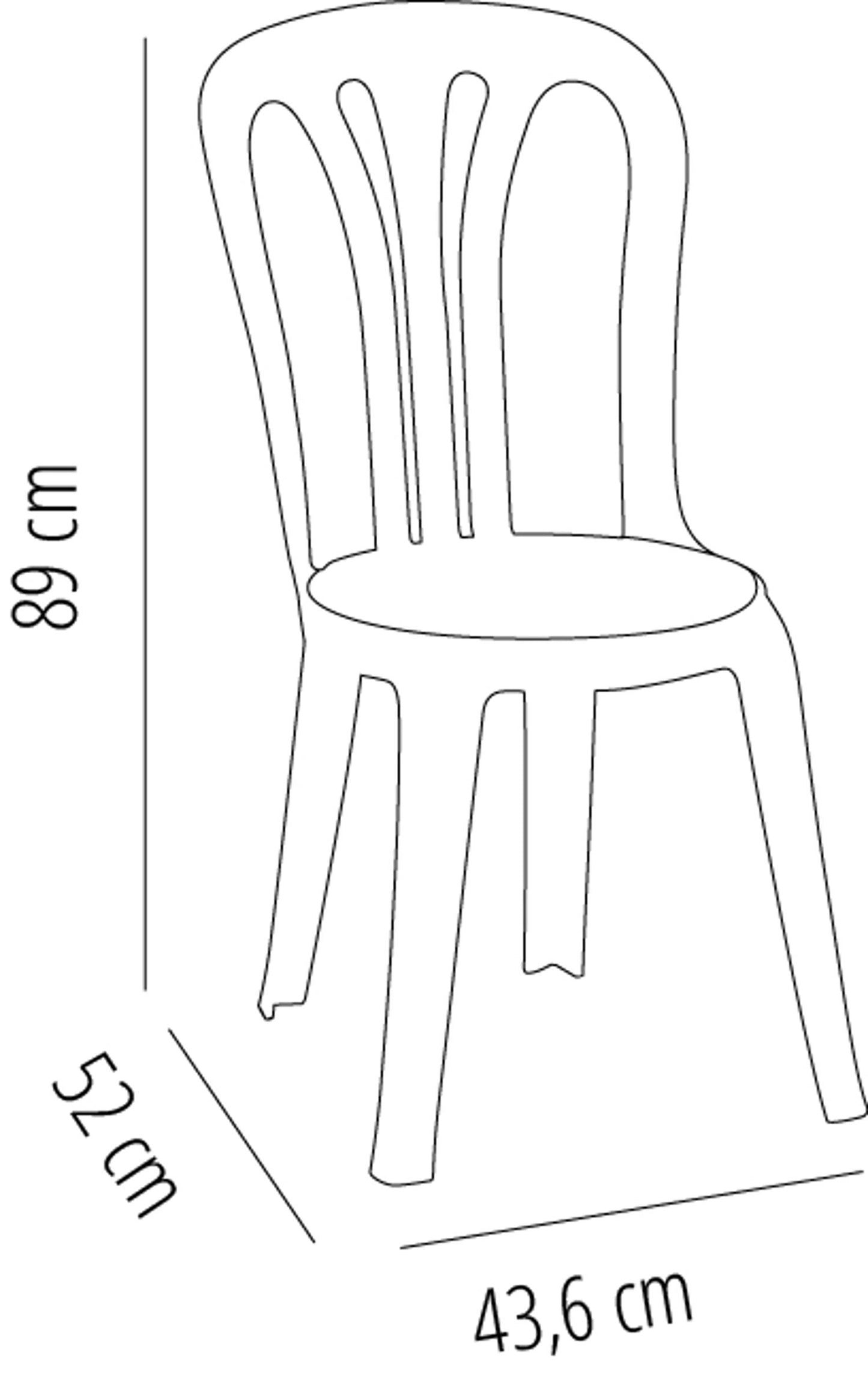 Garbar garrotxa set 4 silla exterior antracita