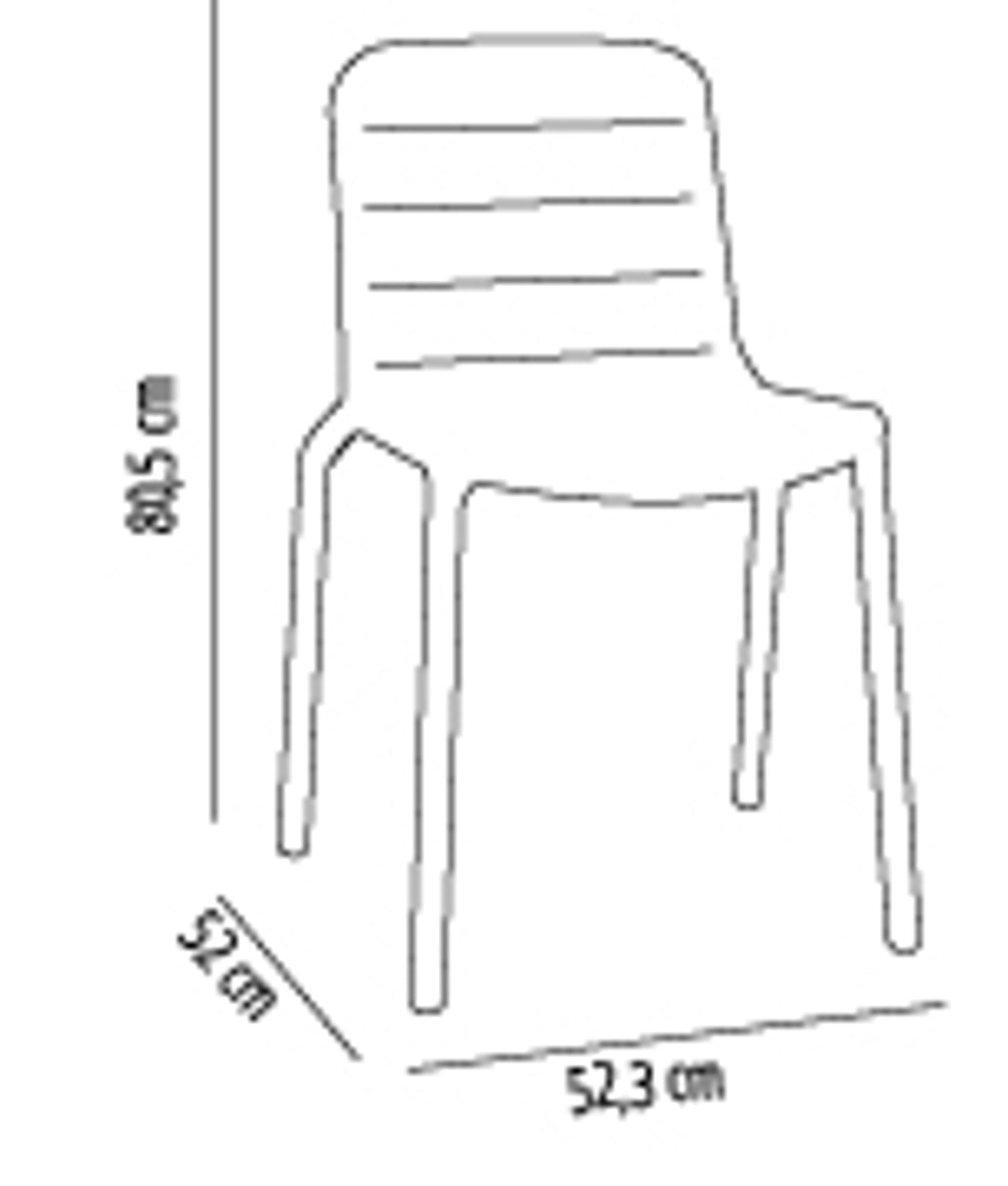 Resol gina set 2 silla interior, exterior blanco