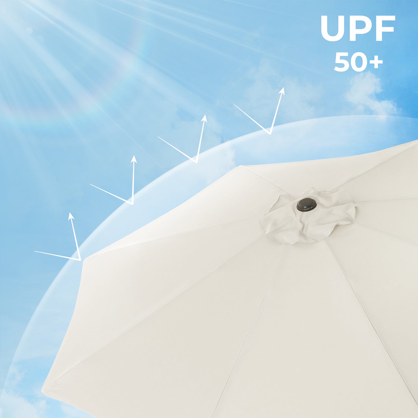 Parasol de jardín Beige -SONGMICS