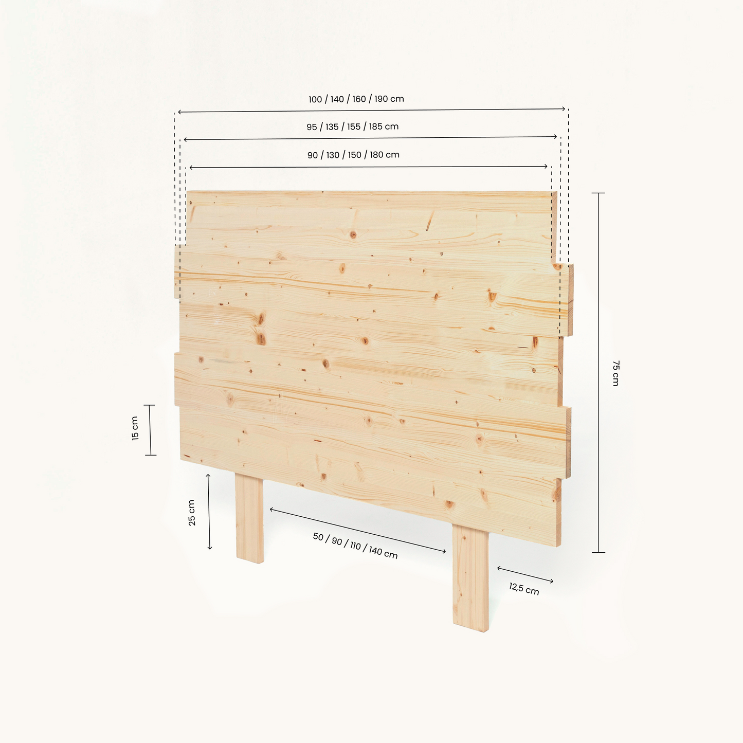 Cabecero Siara Natural 100 x 100 - Hannun