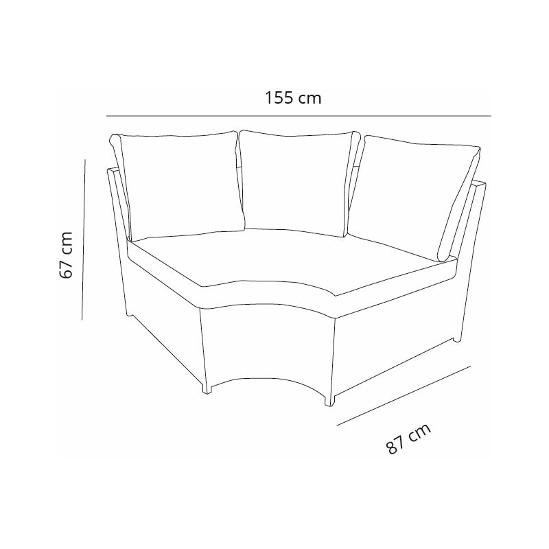 Garbar jack sofá interior, exterior  gris