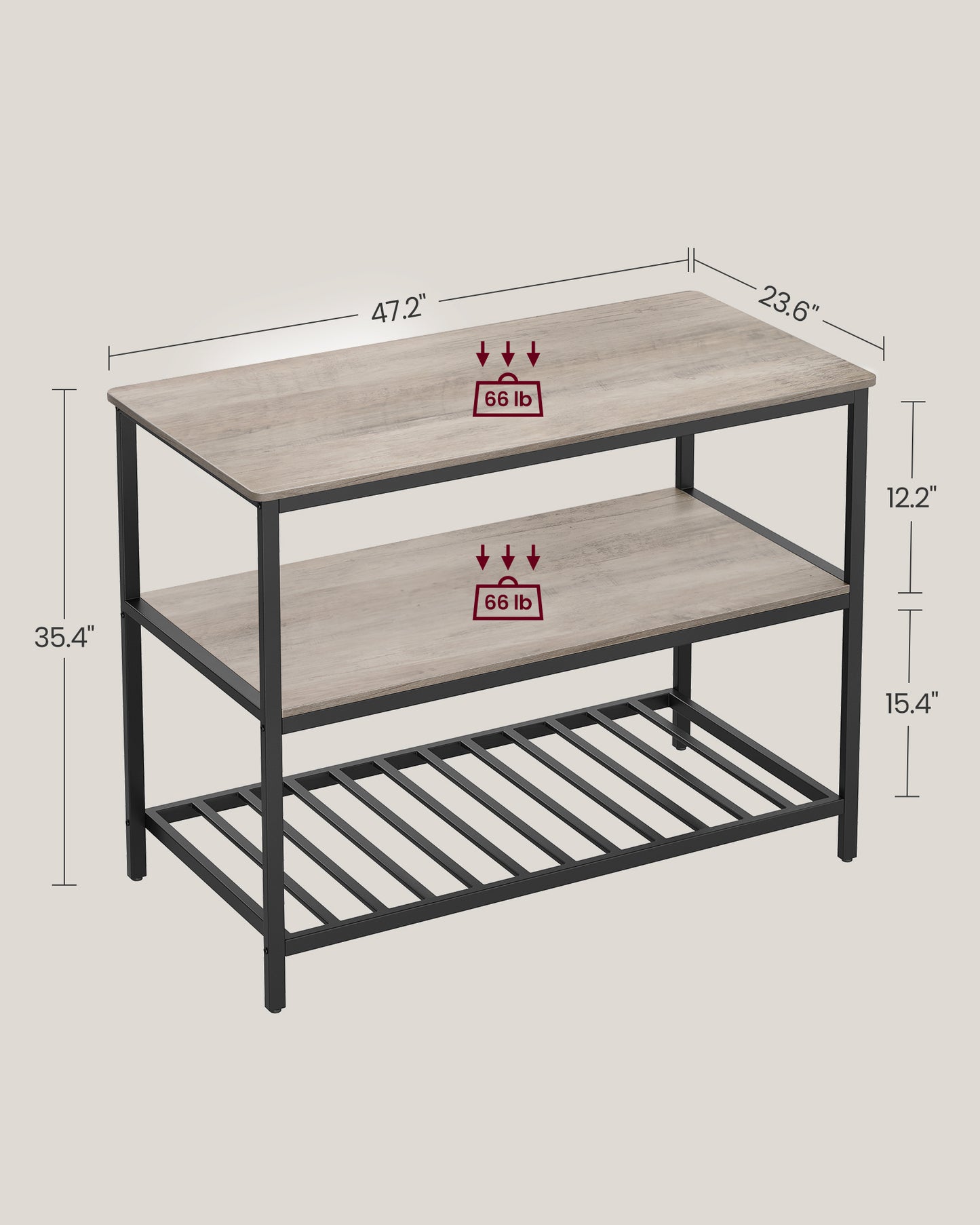 Isla de Cocina con Encimera Grande-VASAGLE