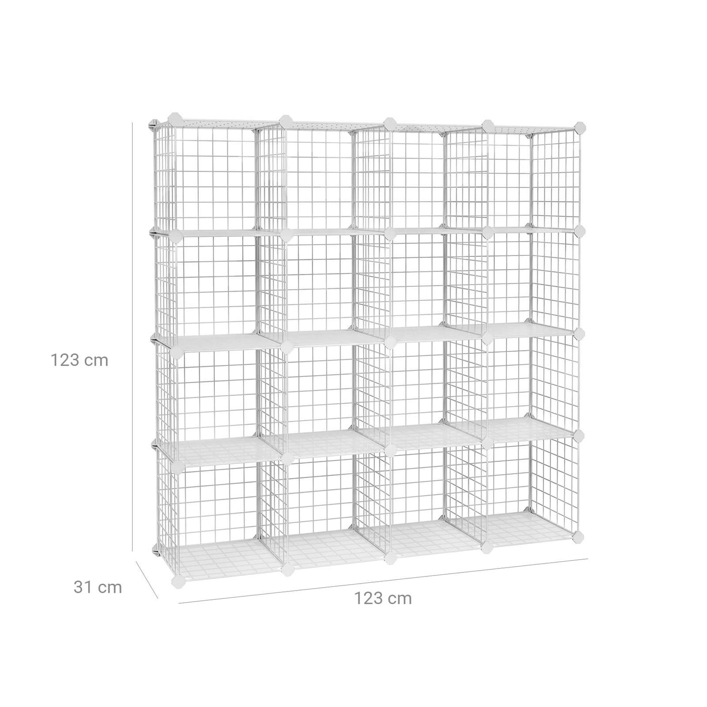 Organizador de 16 Cubos de Malla-SONGMICS