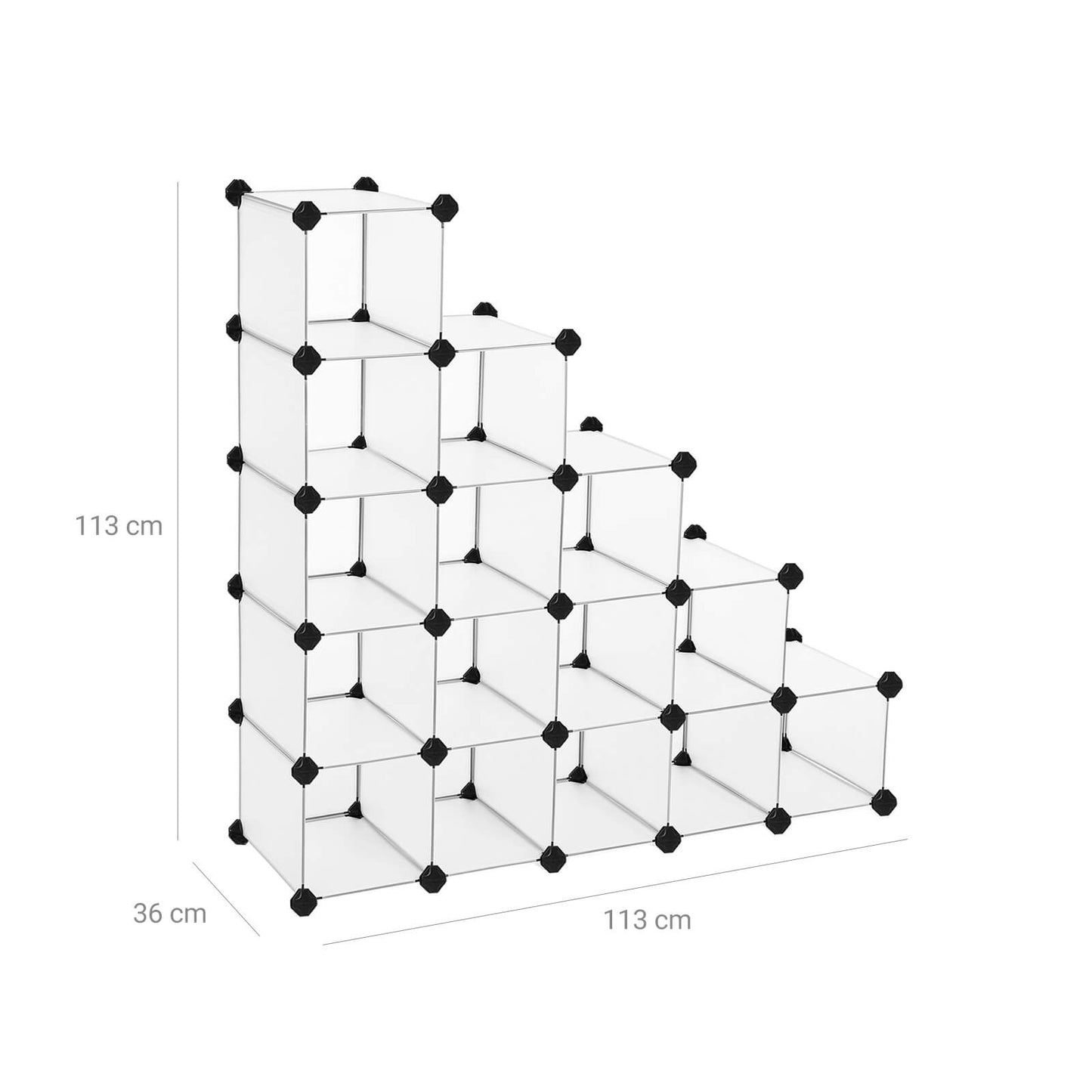 Organizador de Almacenamiento de 16 Cubos-SONGMICS