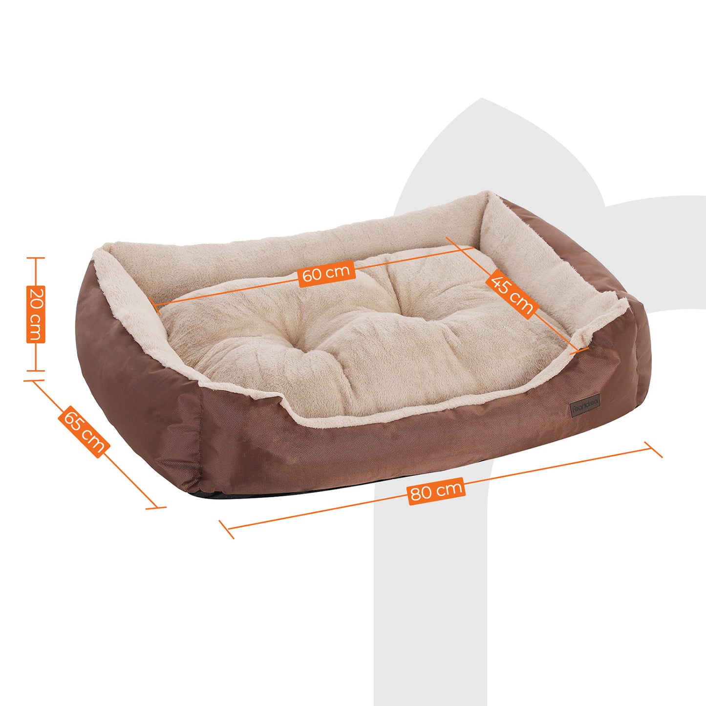 Cama para Perros Talla L Marrón-Feandrea