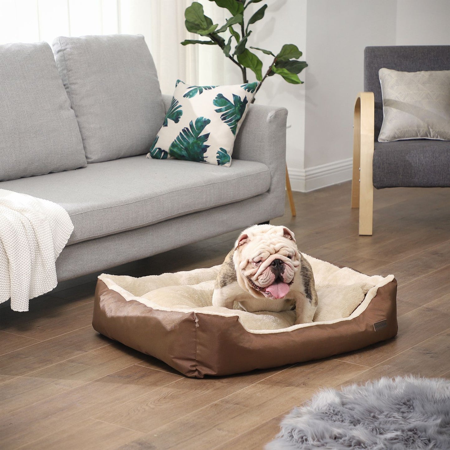 Cama para Perros Talla L Marrón-Feandrea