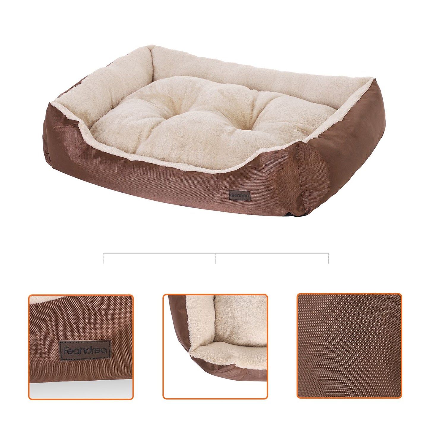 Cama para Perros Talla L Marrón-Feandrea