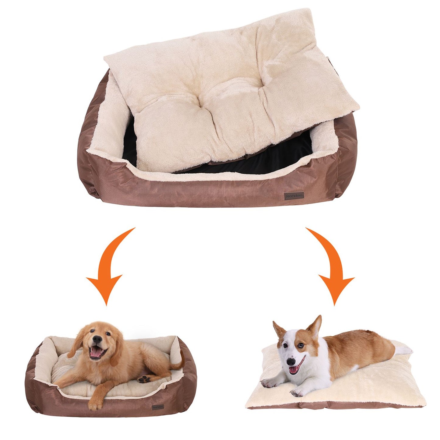 Cama para Perros Talla L Marrón-Feandrea