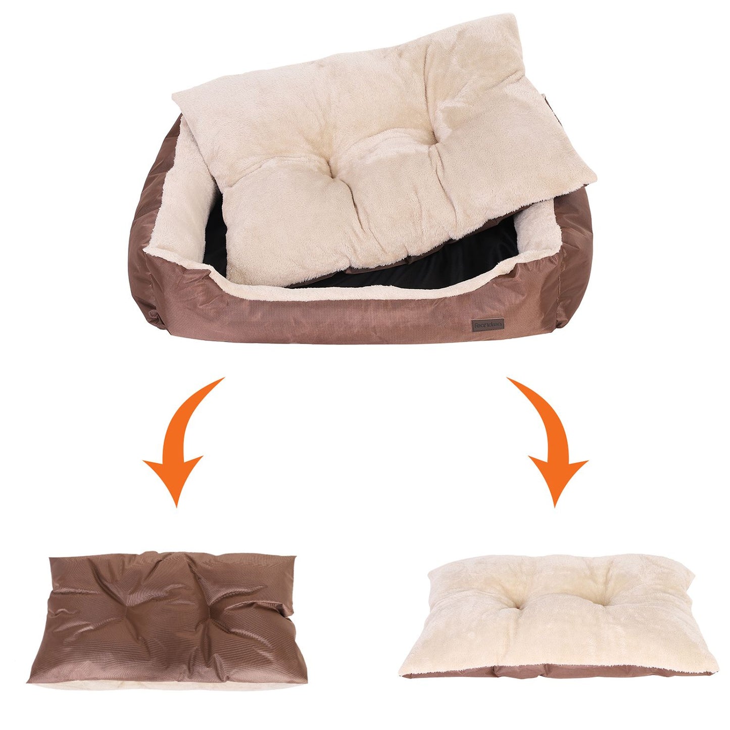 Cama para Perros Talla L Marrón-Feandrea