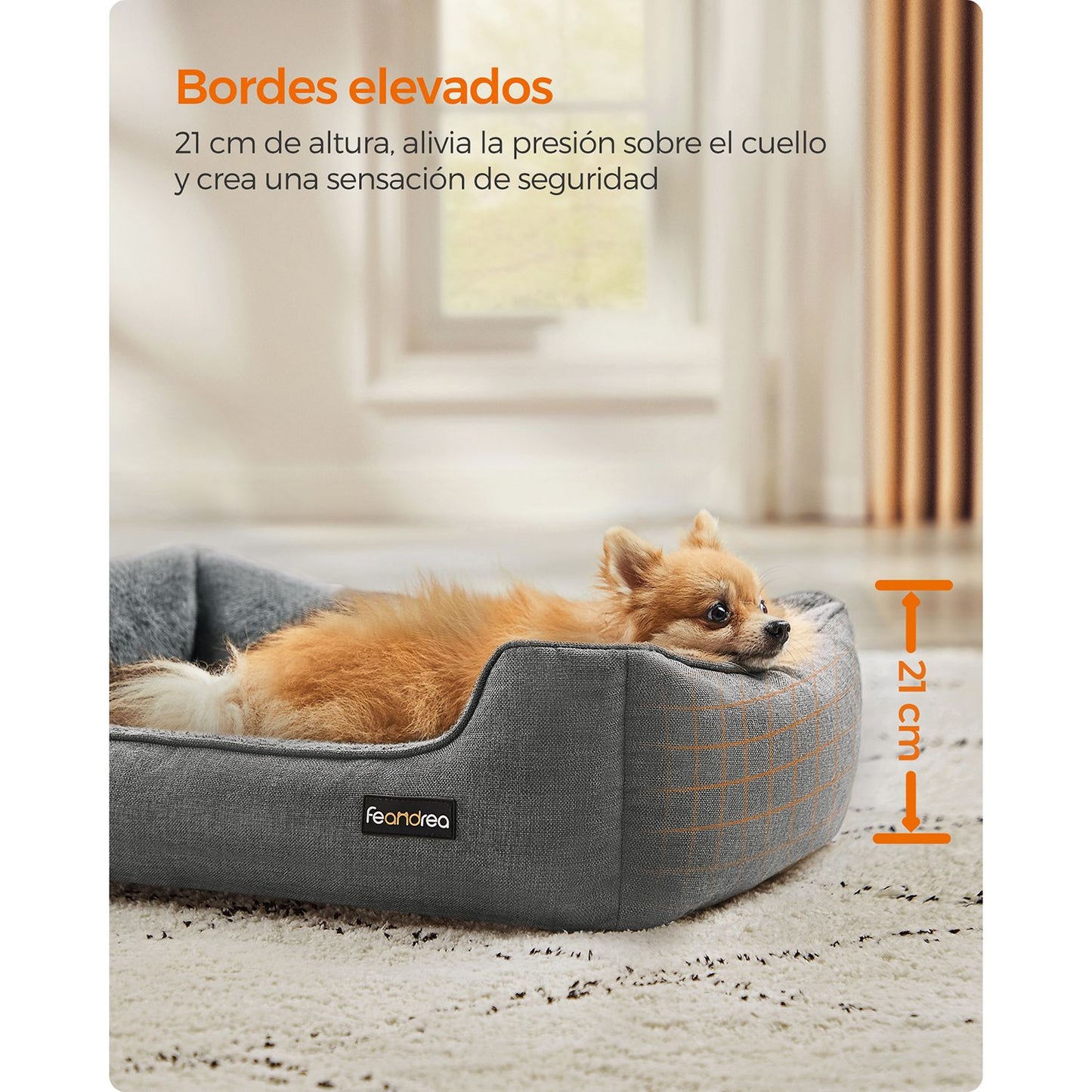 Cama para Perros Gris Claro-Feandrea