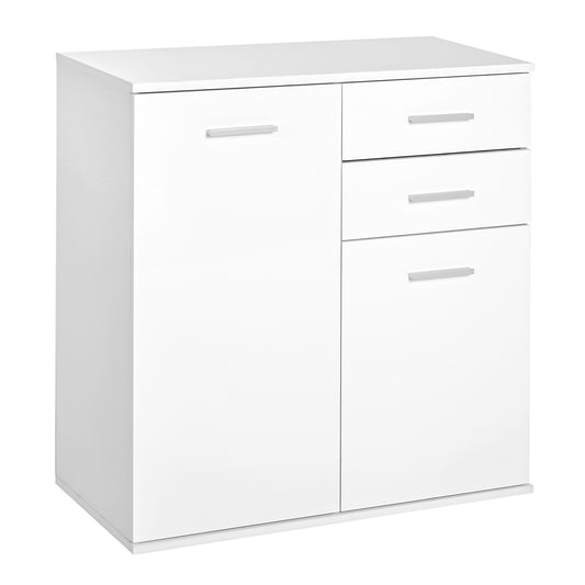 HOMCOM Armario Gabinete Consola Aparador Buffet Mueble Organizador de Almacenaje Multiusos de Comedor Salón con Puertas y Cajones 71x35x76cm