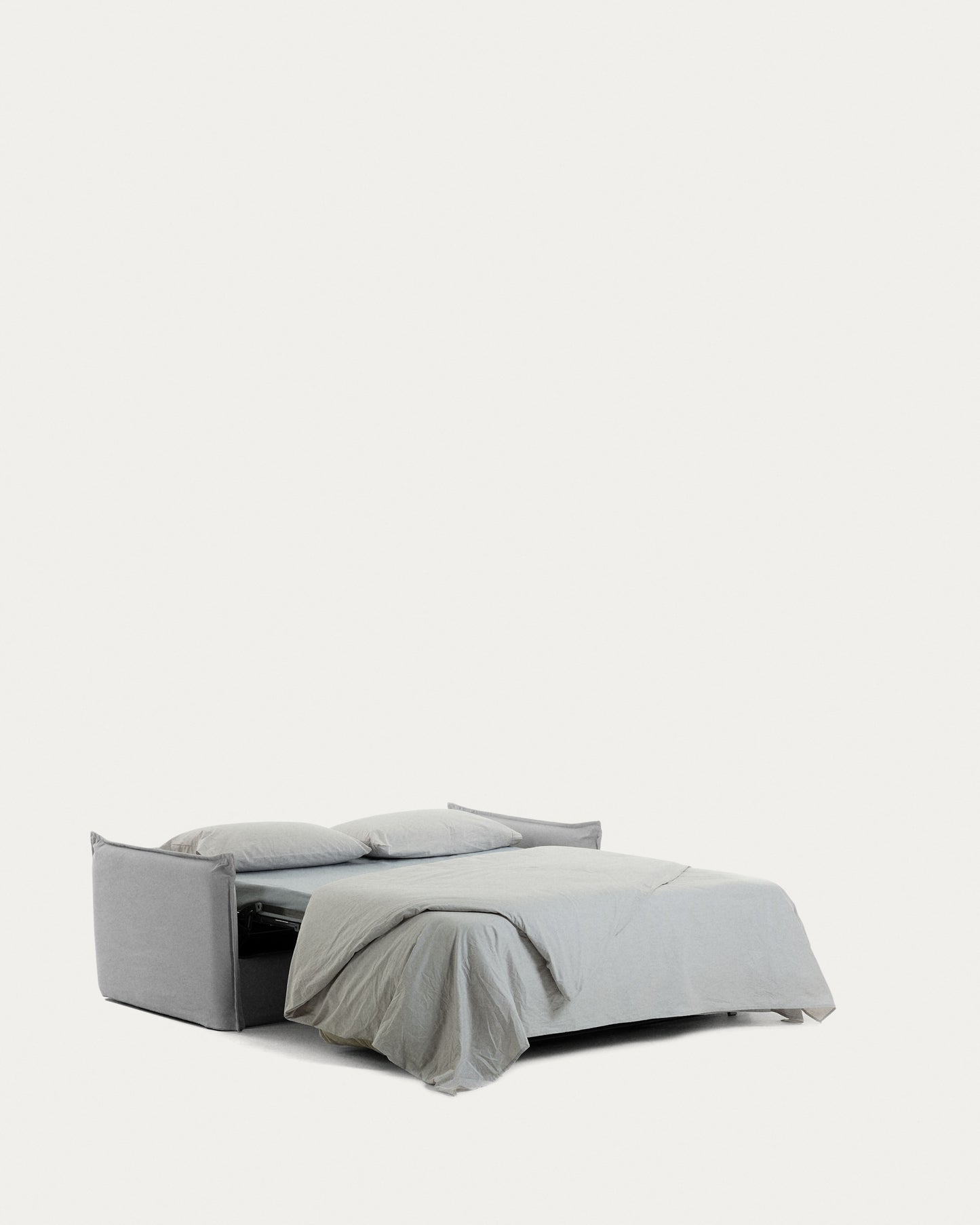 Sofá cama Samsa 2 plazas poliuretano gris 140 cm