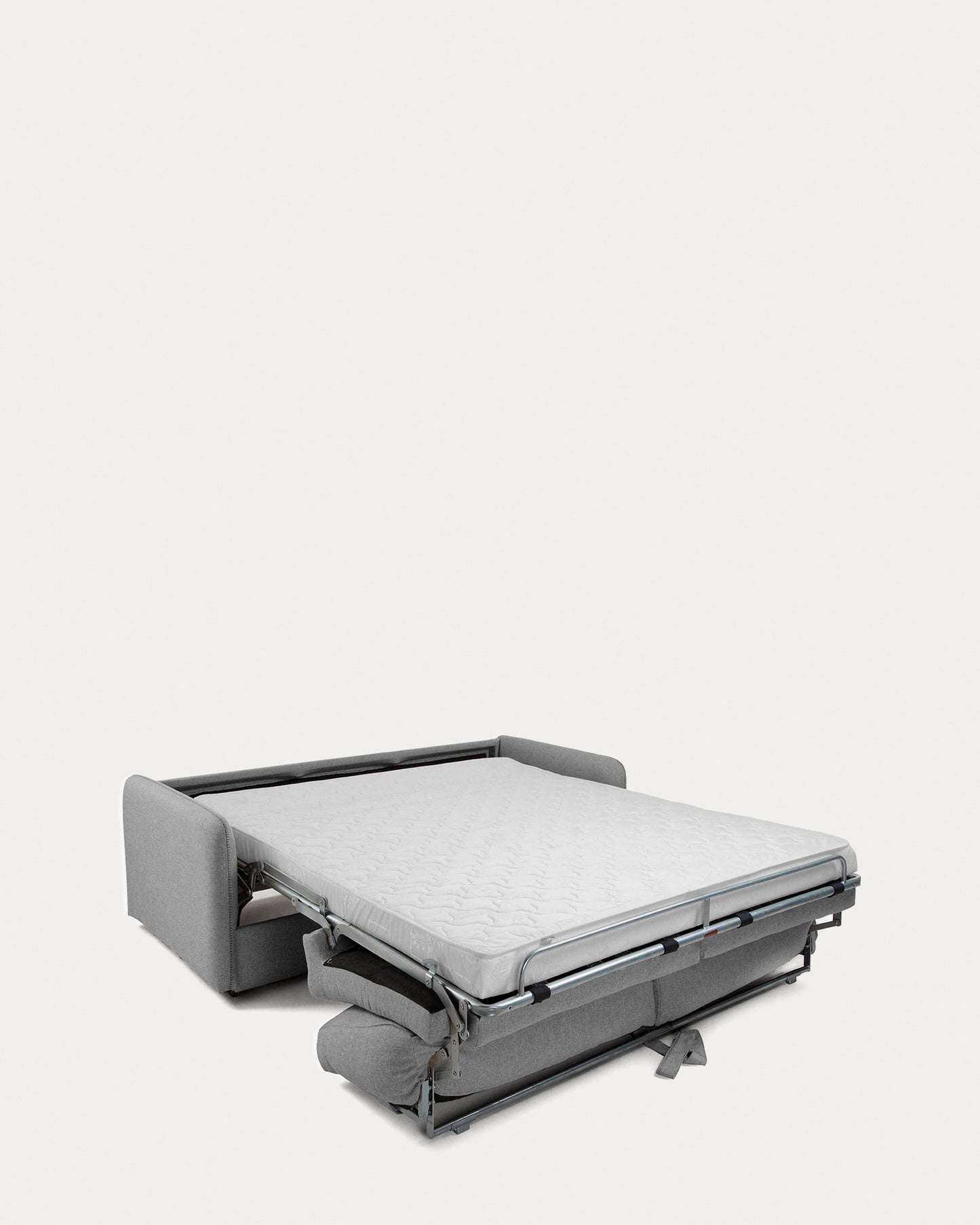 Sofá cama Kymoon 2 plazas poliuretano gris claro 140 cm