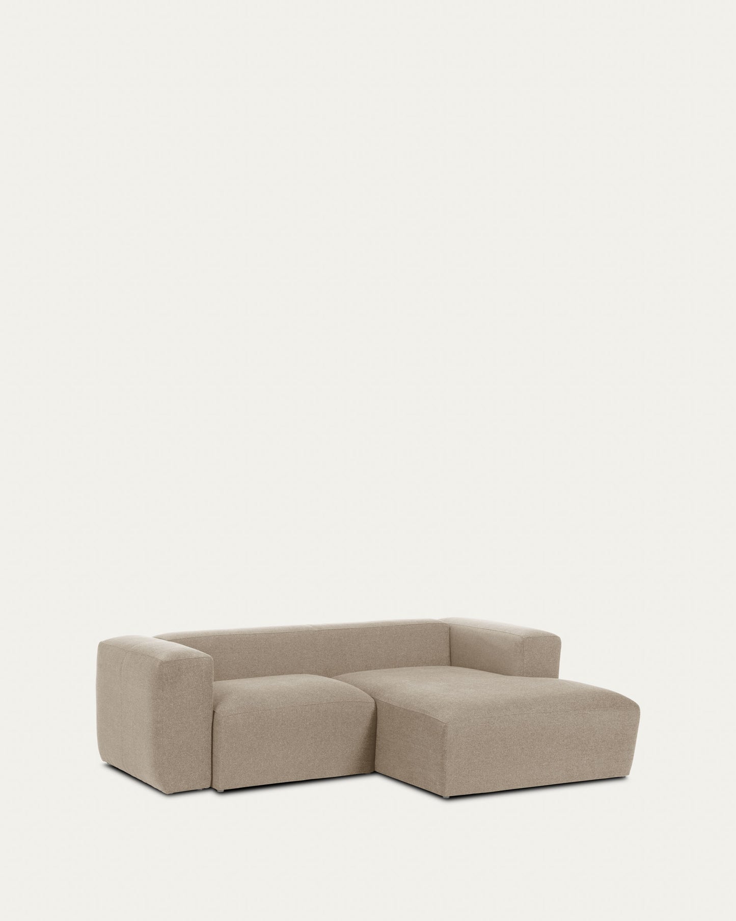 Sofá Blok 2 plazas chaise longue derecho beige 240 cm
