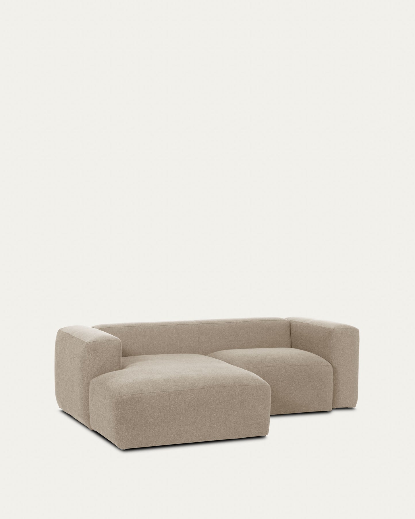 Sofá Blok 2 plazas chaise longue izquierdo beige 240 cm