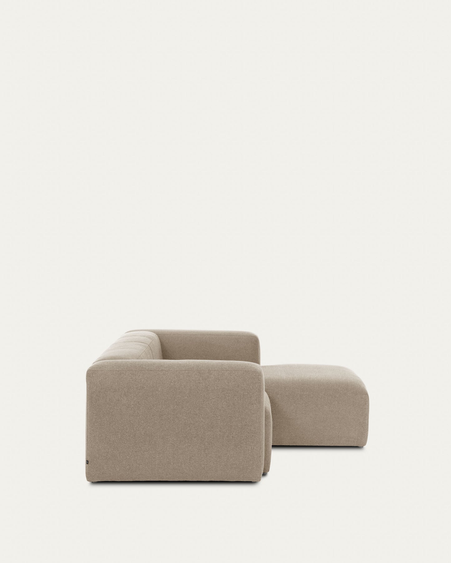 Sofá Blok 2 plazas chaise longue izquierdo beige 240 cm