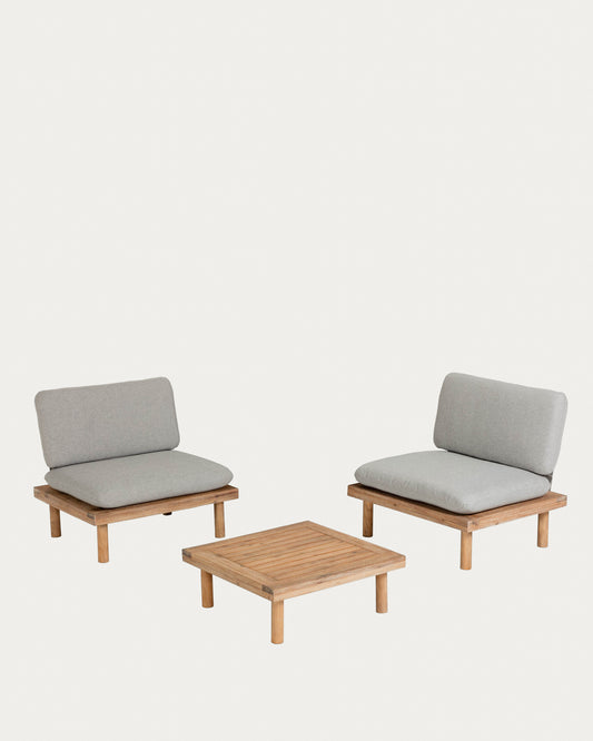 Set Viridis de 2 sillones y 1 mesa FSC 100%