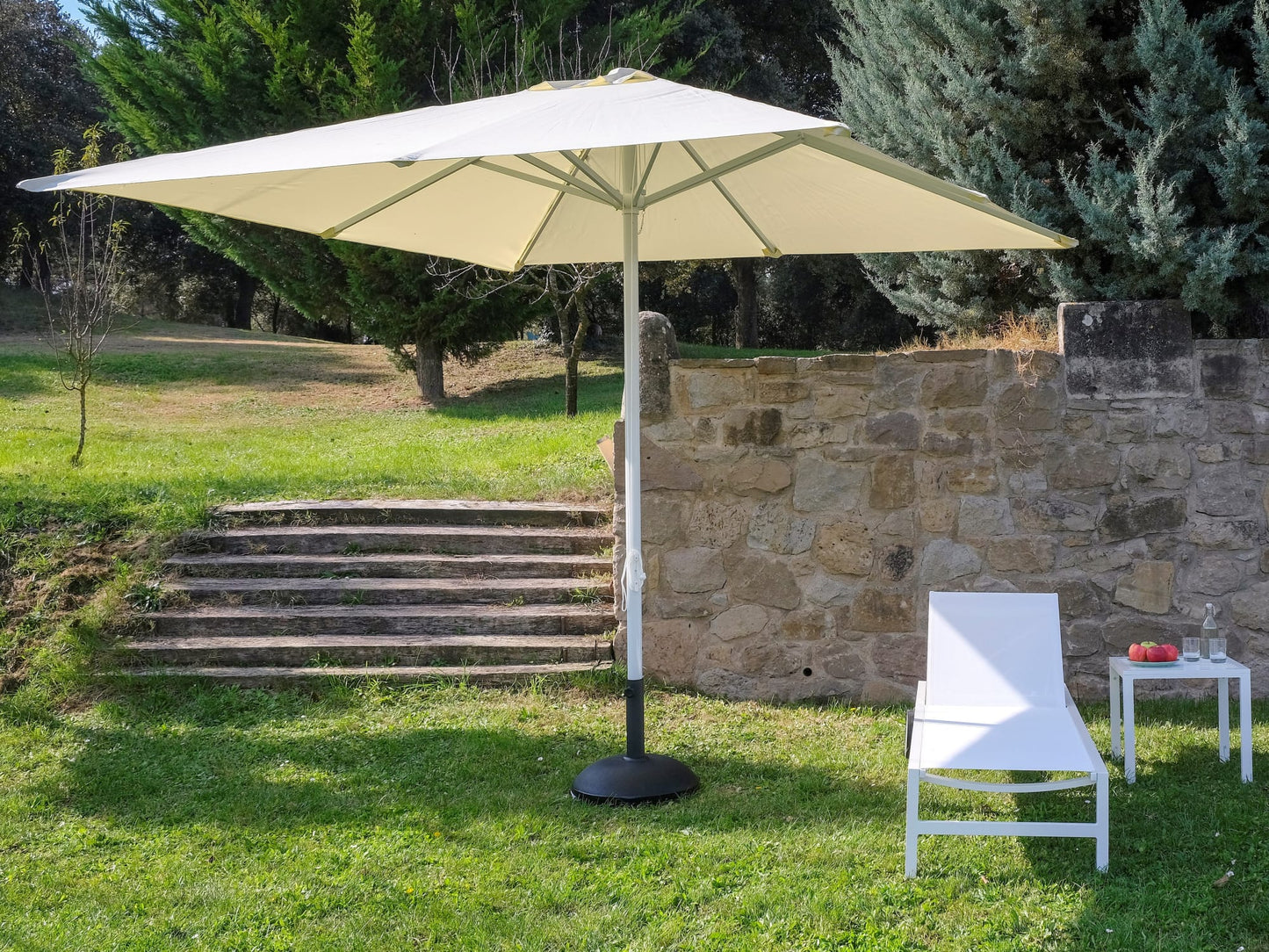 Garbar siro35 pie parasol exterior  negro