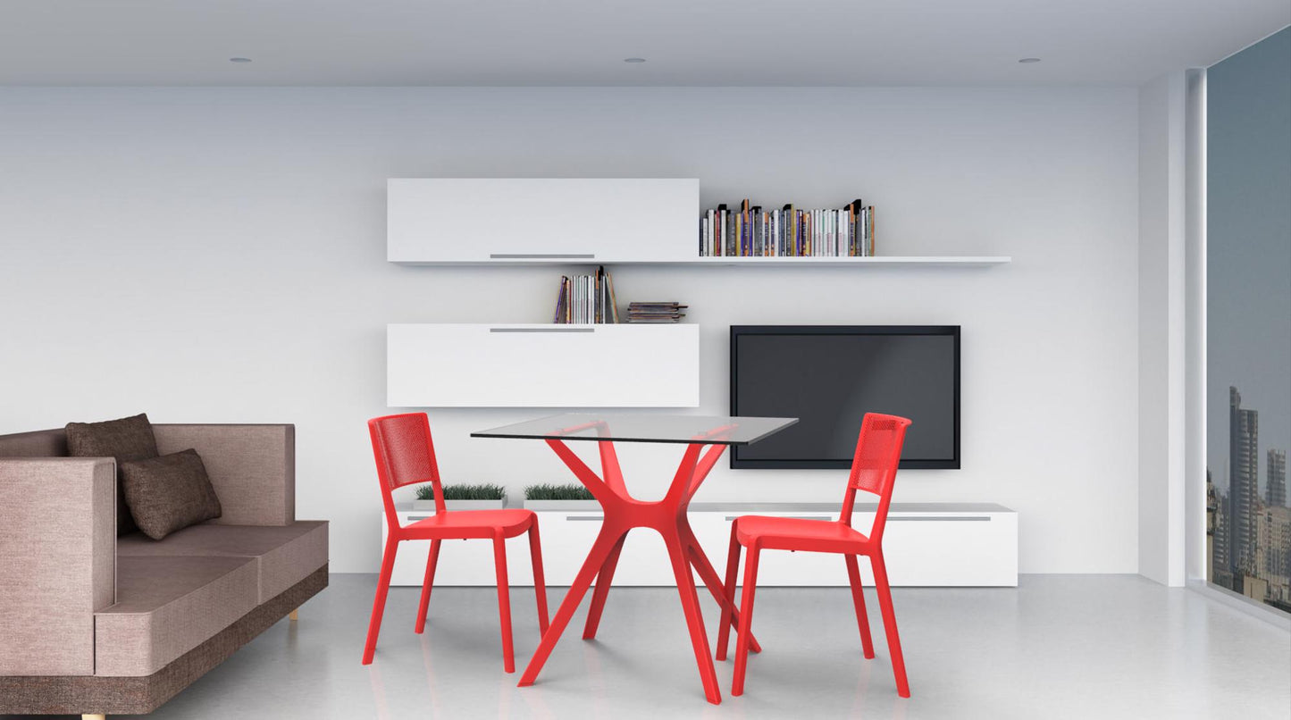 Resol spot set 2 silla interior, exterior rojo