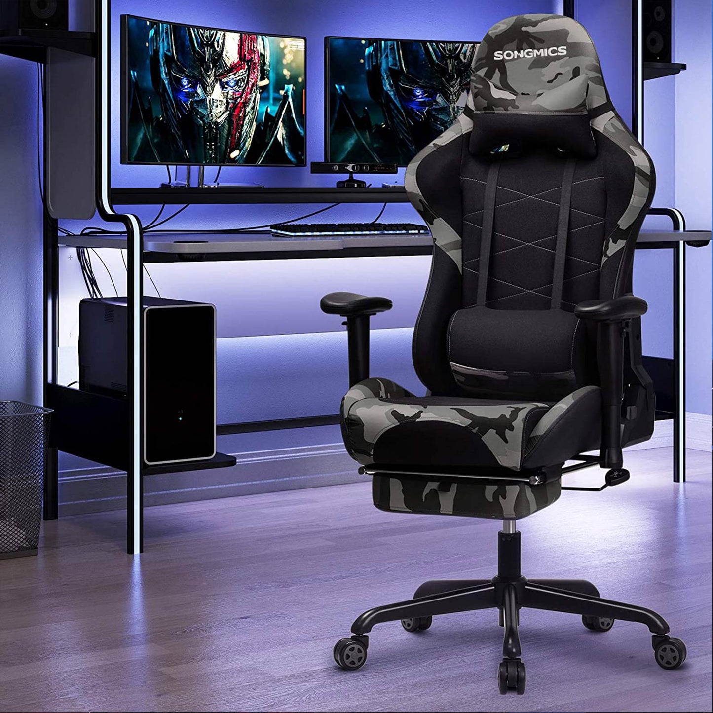 Silla Gaming con Reposapiés-SONGMICS