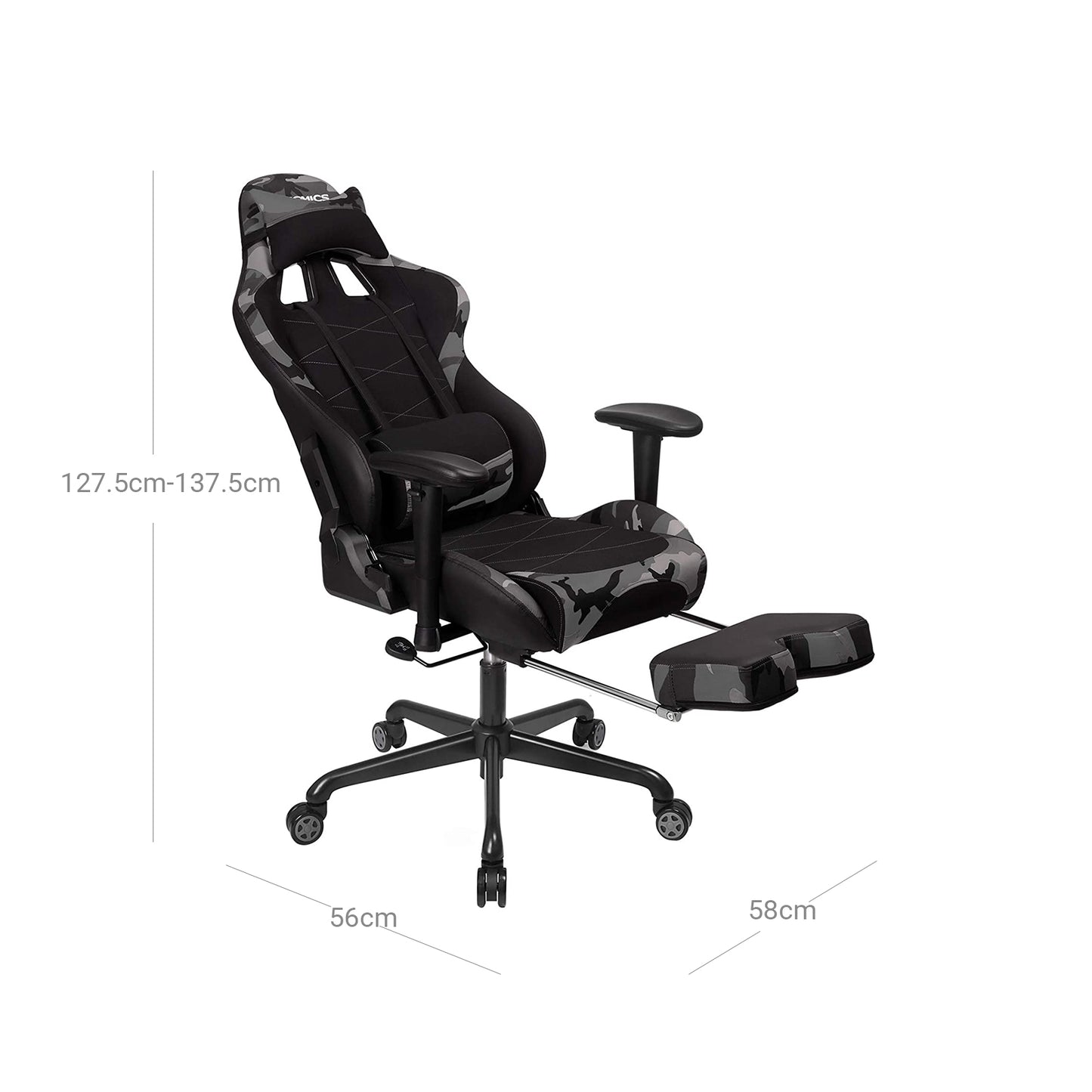 Silla Gaming con Reposapiés-SONGMICS