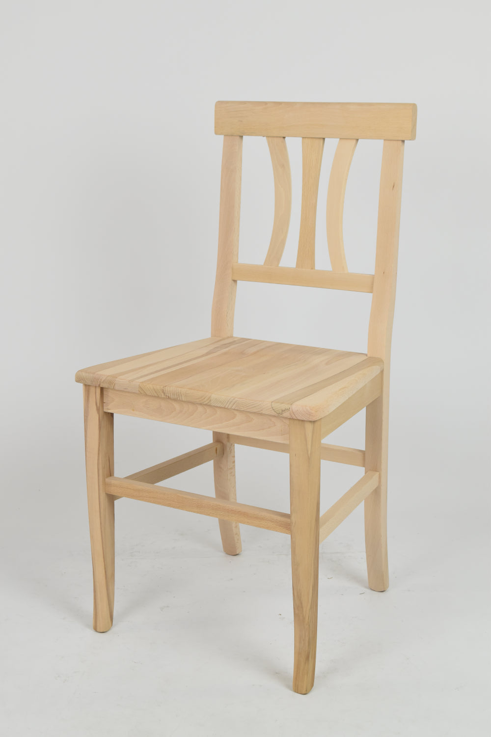 Tommychairs - Set 2 sillas de Cocina y Comedor Artemisia, estructura en madera de haya lijada, no tratada, 100% natural y asiento en madera