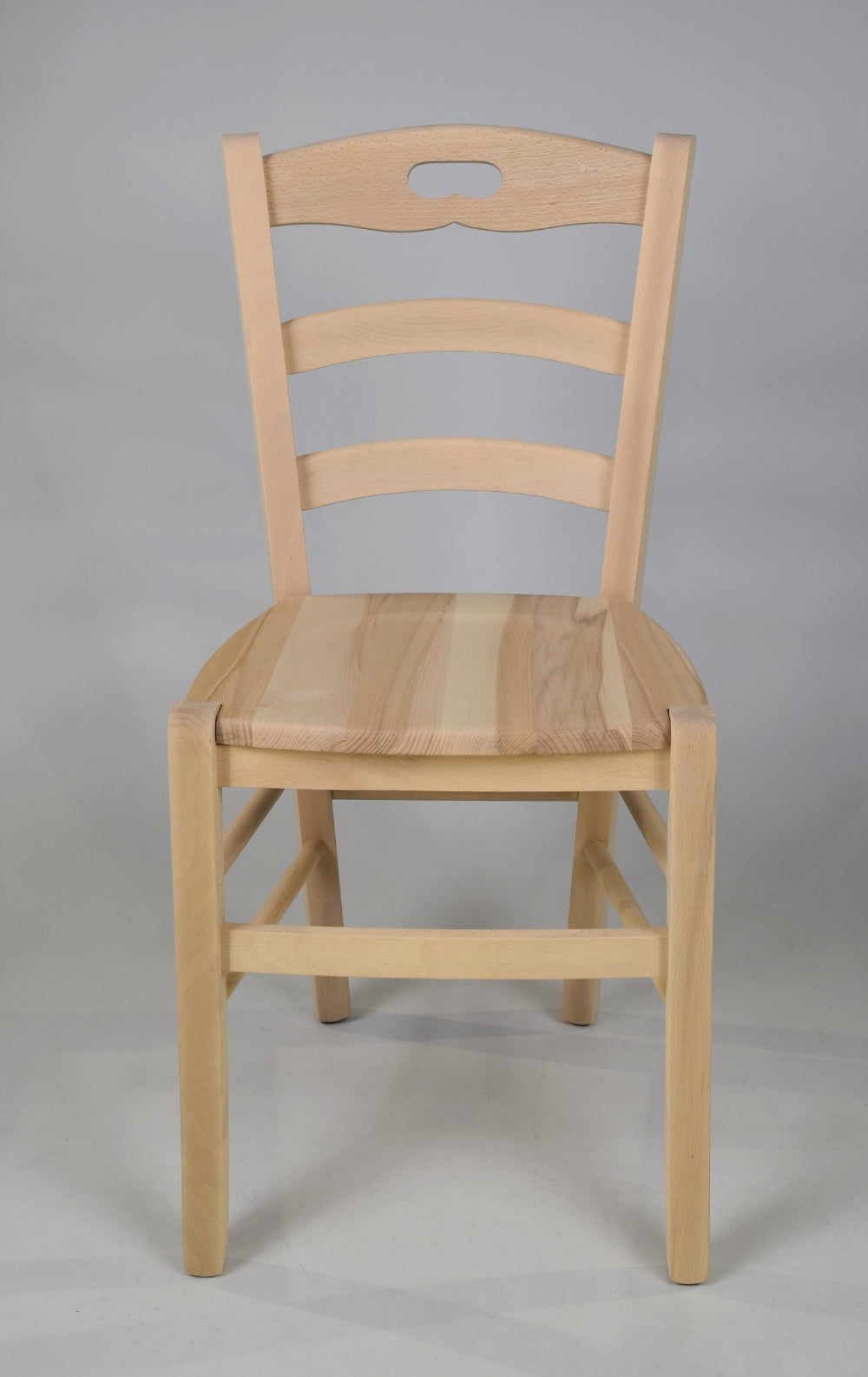 Tommychairs - Set 2 sillas de cocina y comedor Savoie , estructura en madera de haya lijada, no tratada, 100% natural y asiento en madera