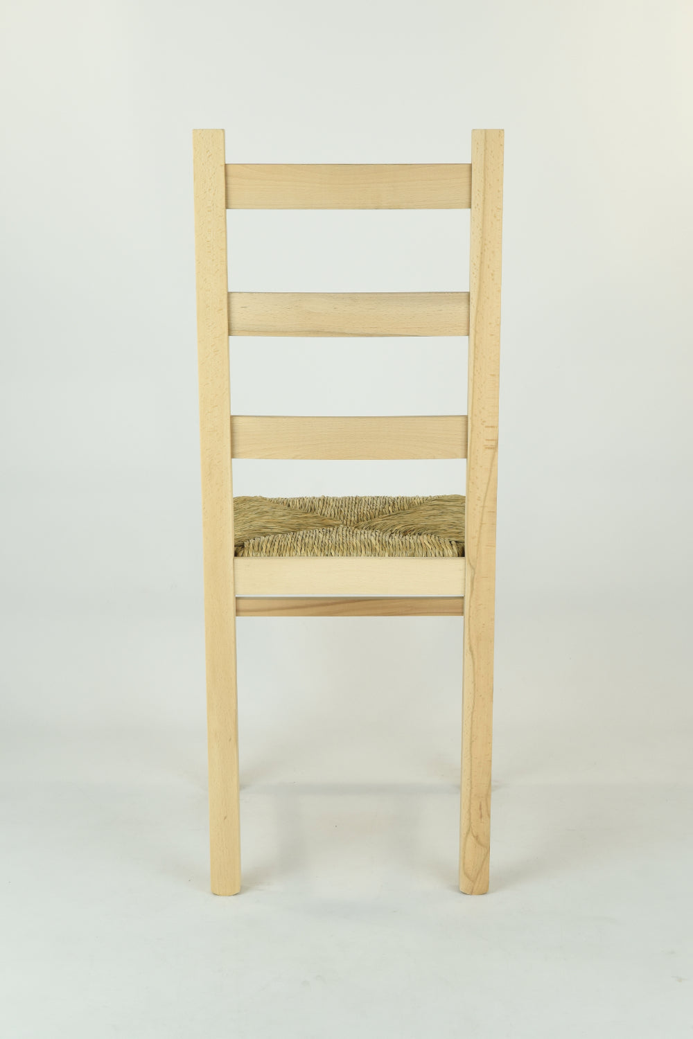 Tommychairs - Set 2 sillas de Cocina y Comedor  Rustica, estructura en madera de haya lijada, no tratada, 100% natural y asiento en paja