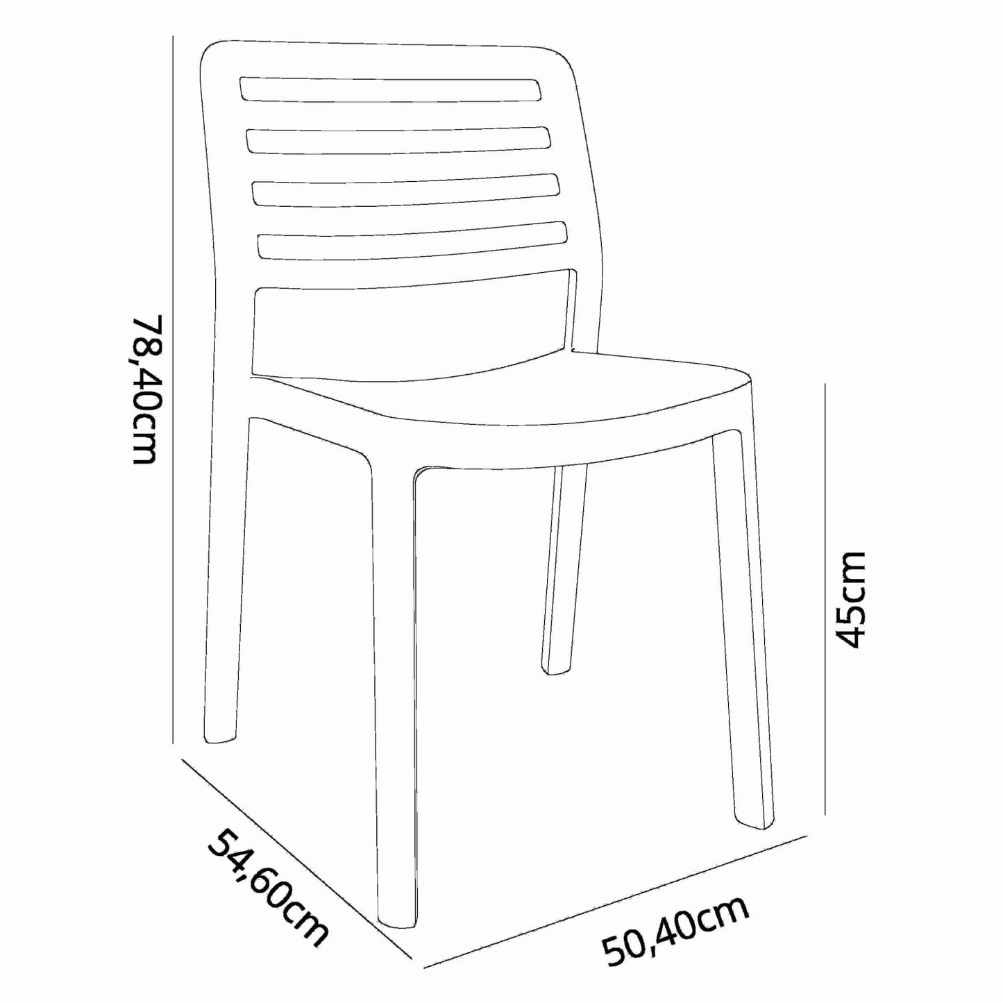 Garbar wind set 4 silla interior, exterior arena