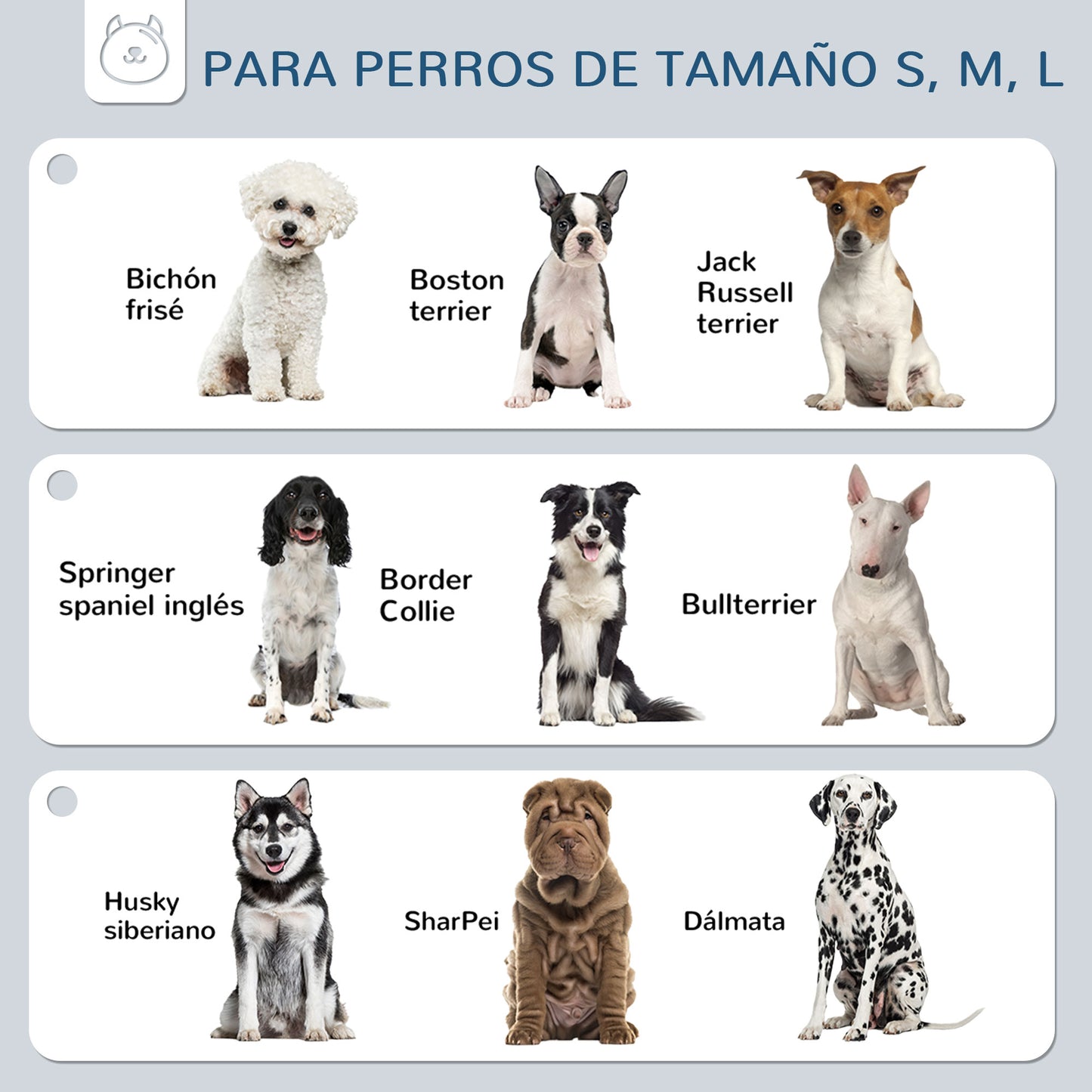 PawHut Comedero Elevado para Perros con 2 Platos Desmontables de 1200 ml y Altura Ajustable de 3 Niveles Cuencos para Perros con Soporte de Acero Inoxidable 44x27,7x28 cm Gris