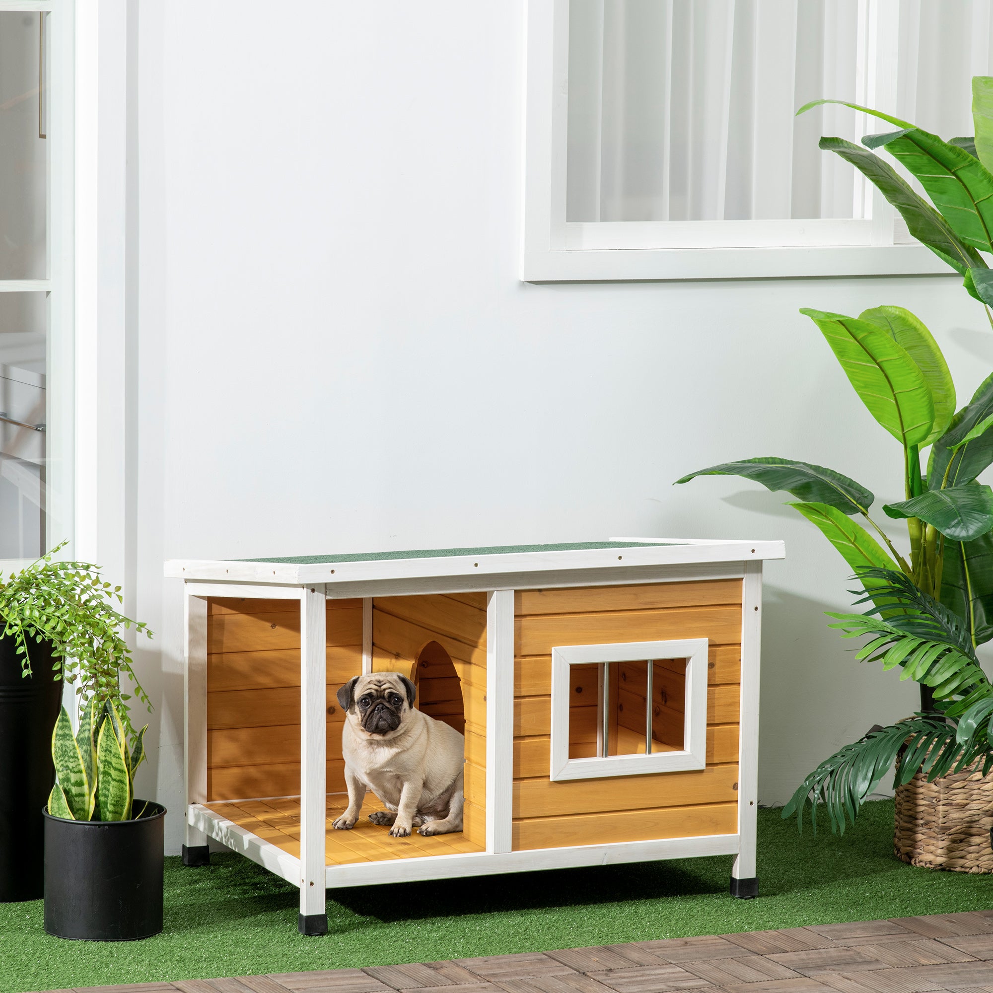 Cucha para perros outlet con cajones de madera