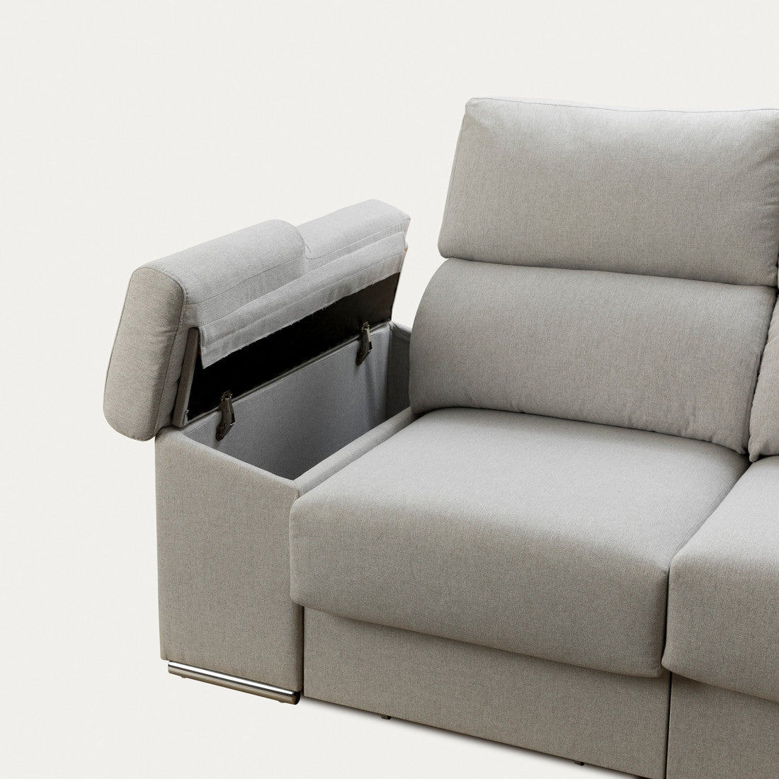 Sofá chaise derecha gris Balance Gris - Kenay Home