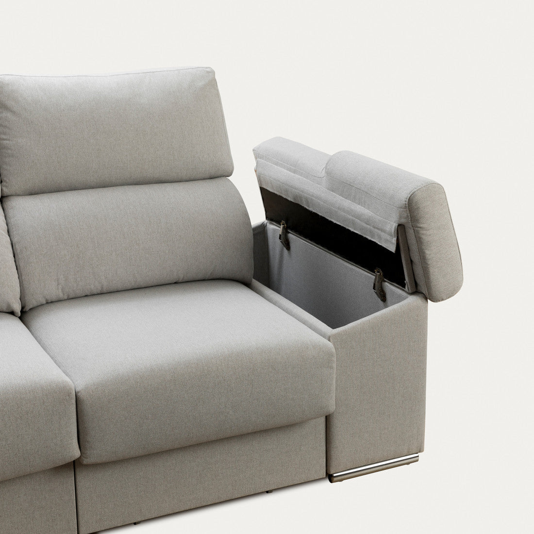 Sofá chaise izquierda gris Balance Gris - Kenay Home