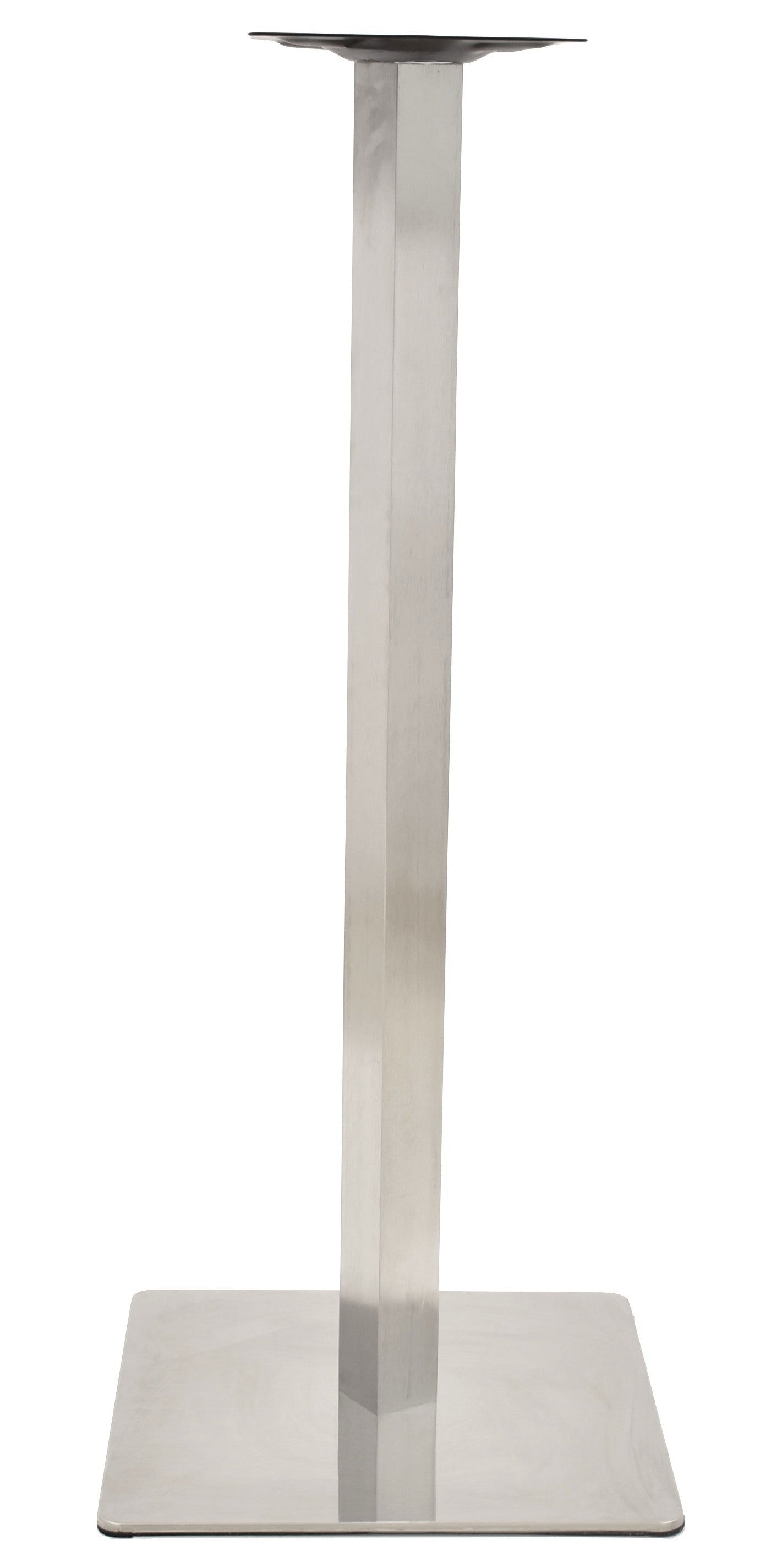 Base de mesa COPACABANA, alta, acero inoxidable, base de 45 x 45 cms, altura 110 cms - SDM