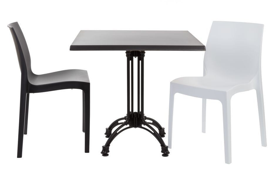 Base de mesa EIFFEL NEW-4, aluminio, 4 pies, negra, altura 70 cms - SDM
