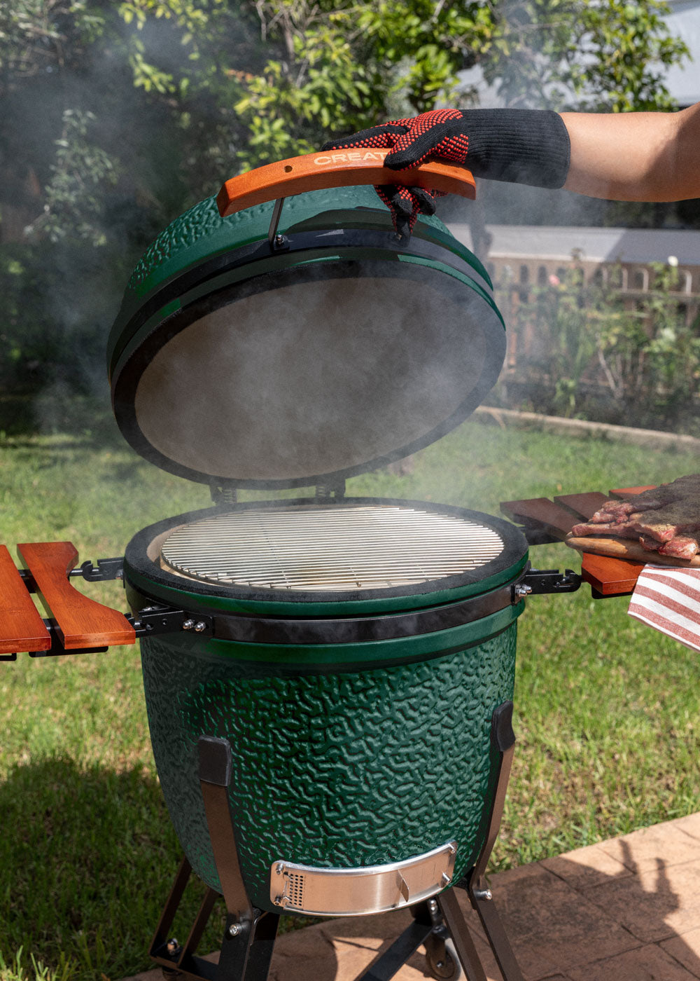 BBQ KAMADO - Barbacoa ahumadora de cerámica