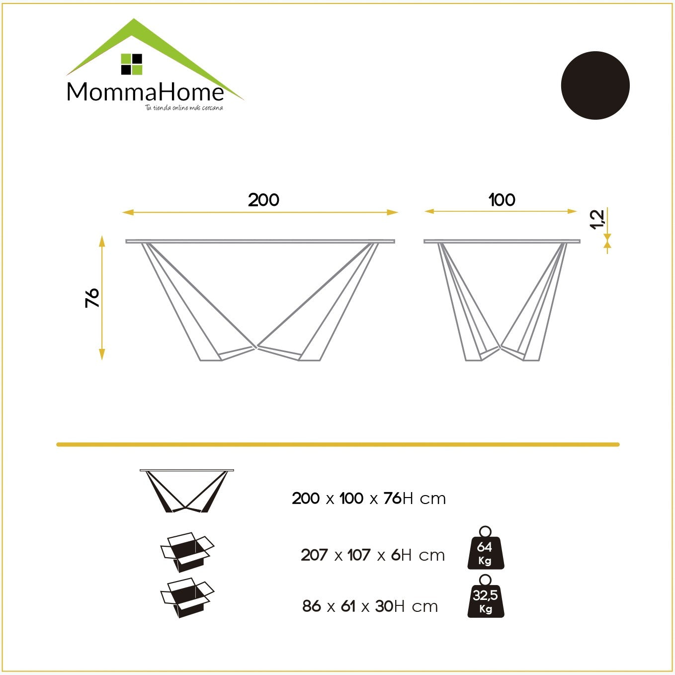 Conjunto aparador Lea mesa Cala - Momma Home