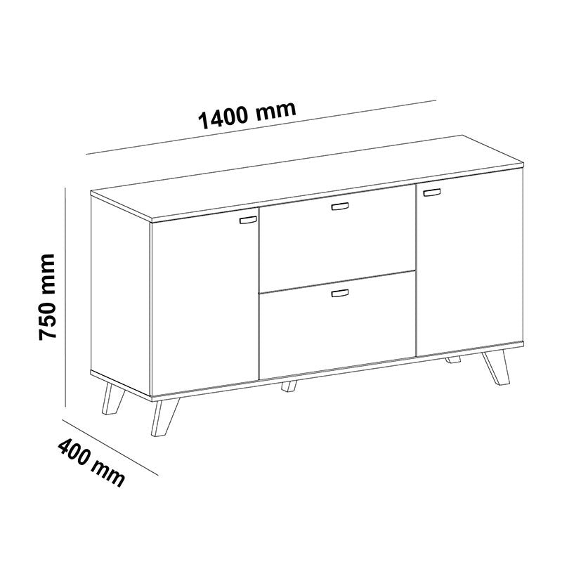 Conjunto de comedor 3 muebles QUIATUR - Momma Home