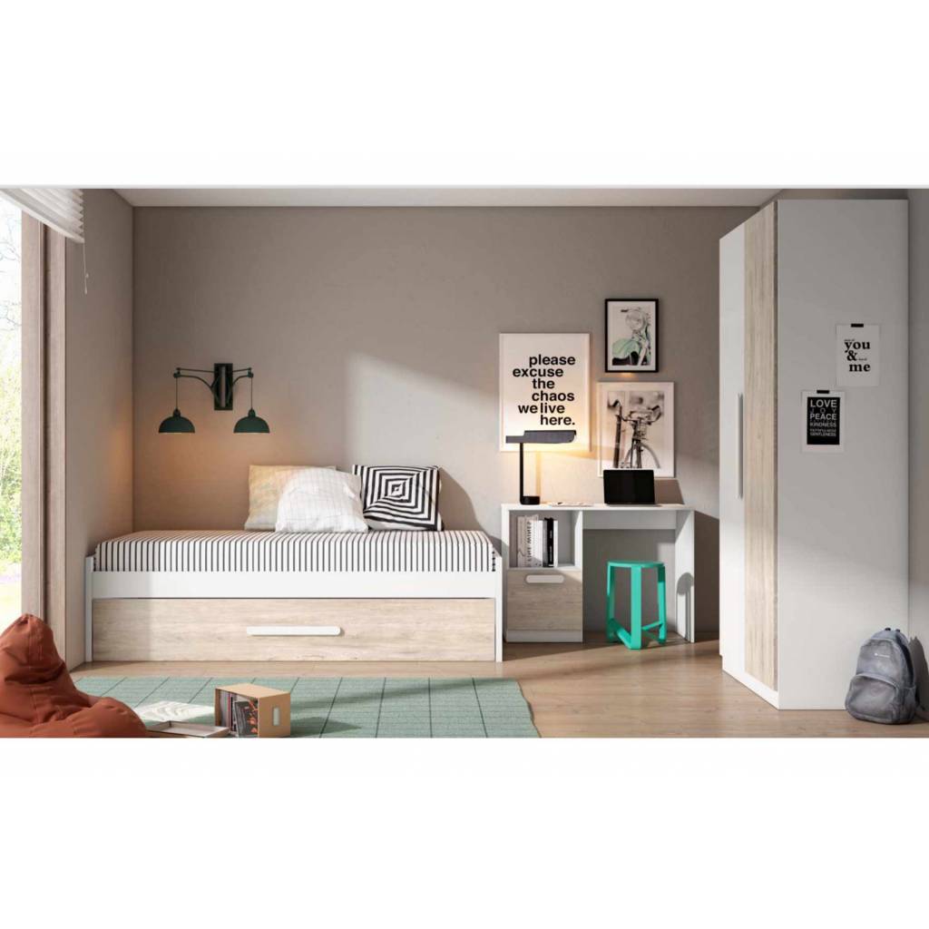 Conjunto Dormitorio Juvenil Con Cama Nido Estelle